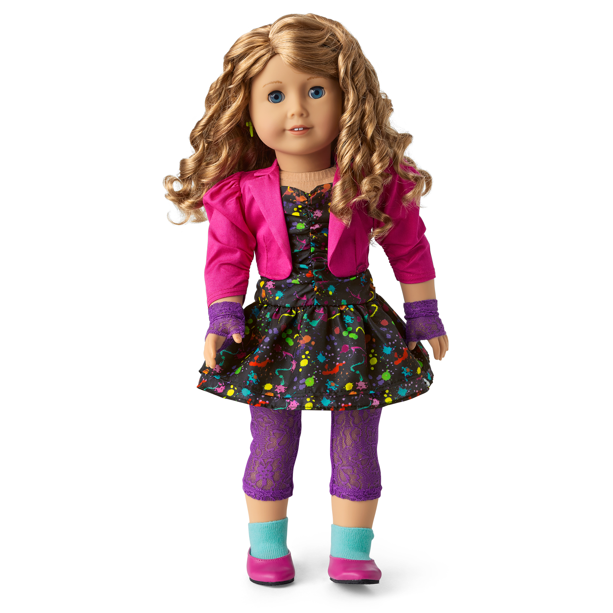 Courtney's™ Splatter Print Dress for 18-inch Dolls (Historical Characters) - Image 2