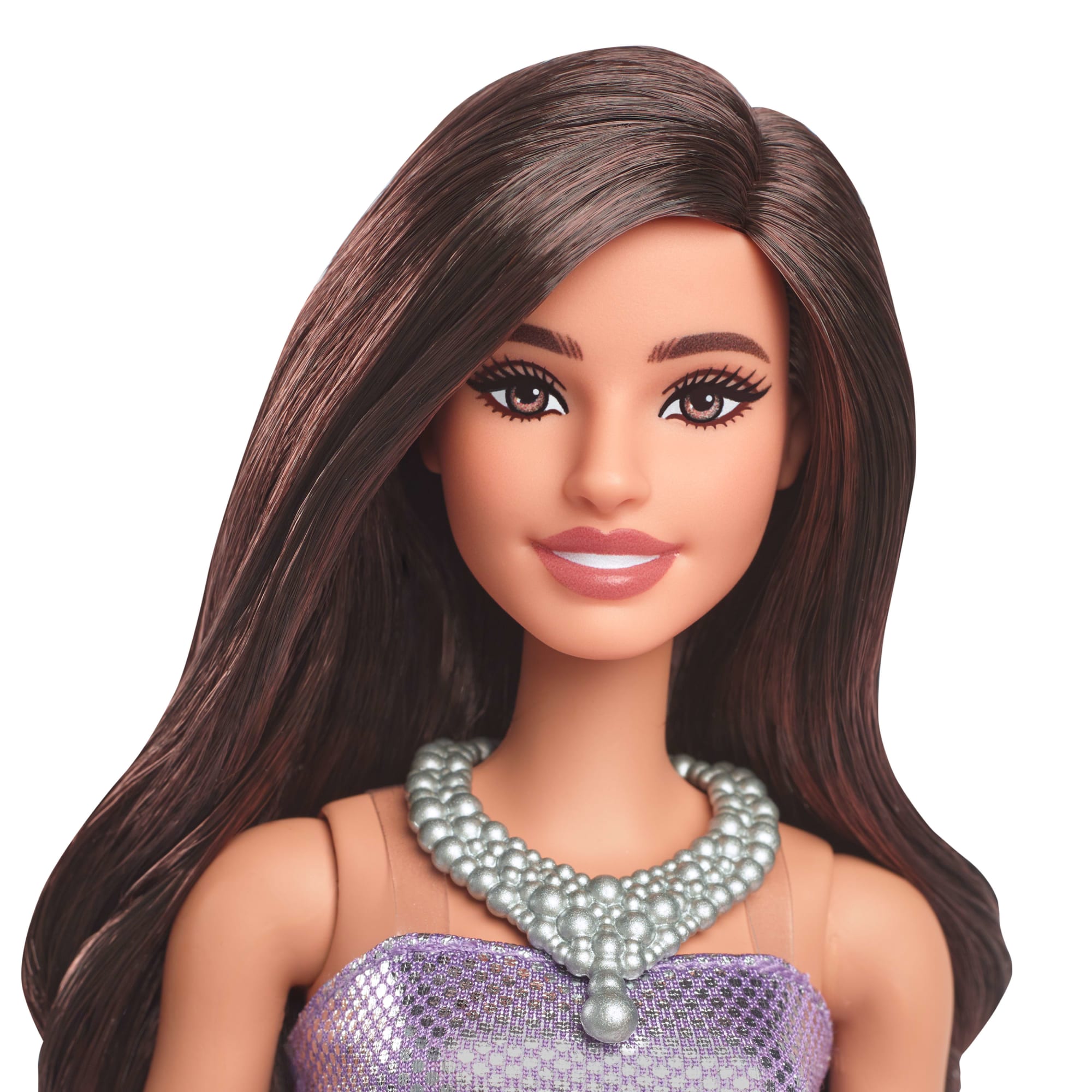 Barbie Fashionistas Poupée234. Cheveux Bruns. Robe Pailletée - Image 3