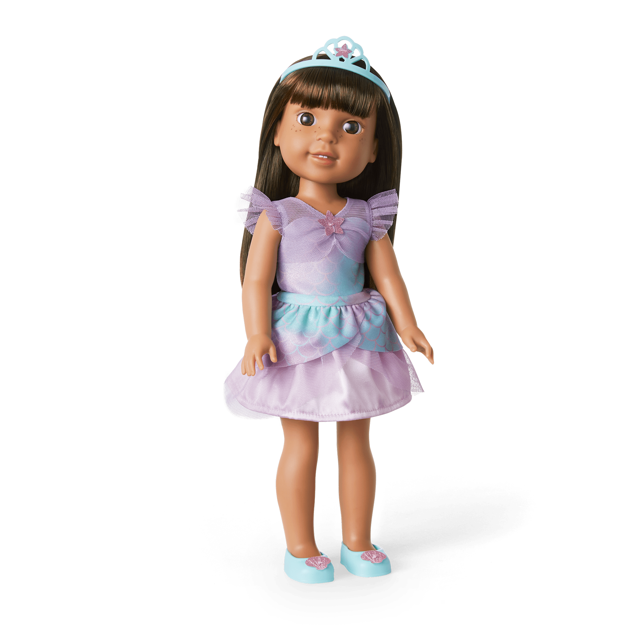 2-in-1 Sparkly Mermaid Outfit for WellieWishers™ Dolls - Image 4