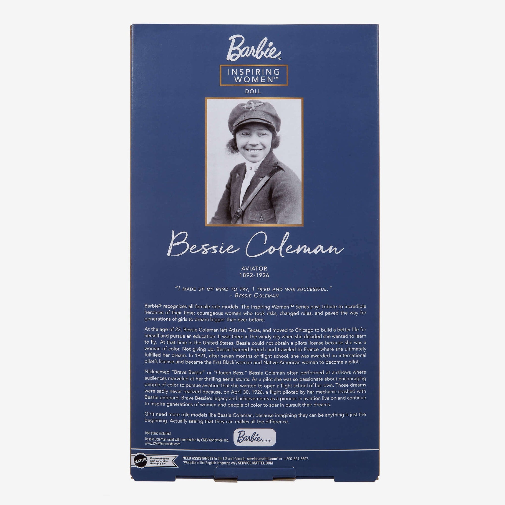 Barbie Inspiring Women Bessie Coleman Doll - Image 15