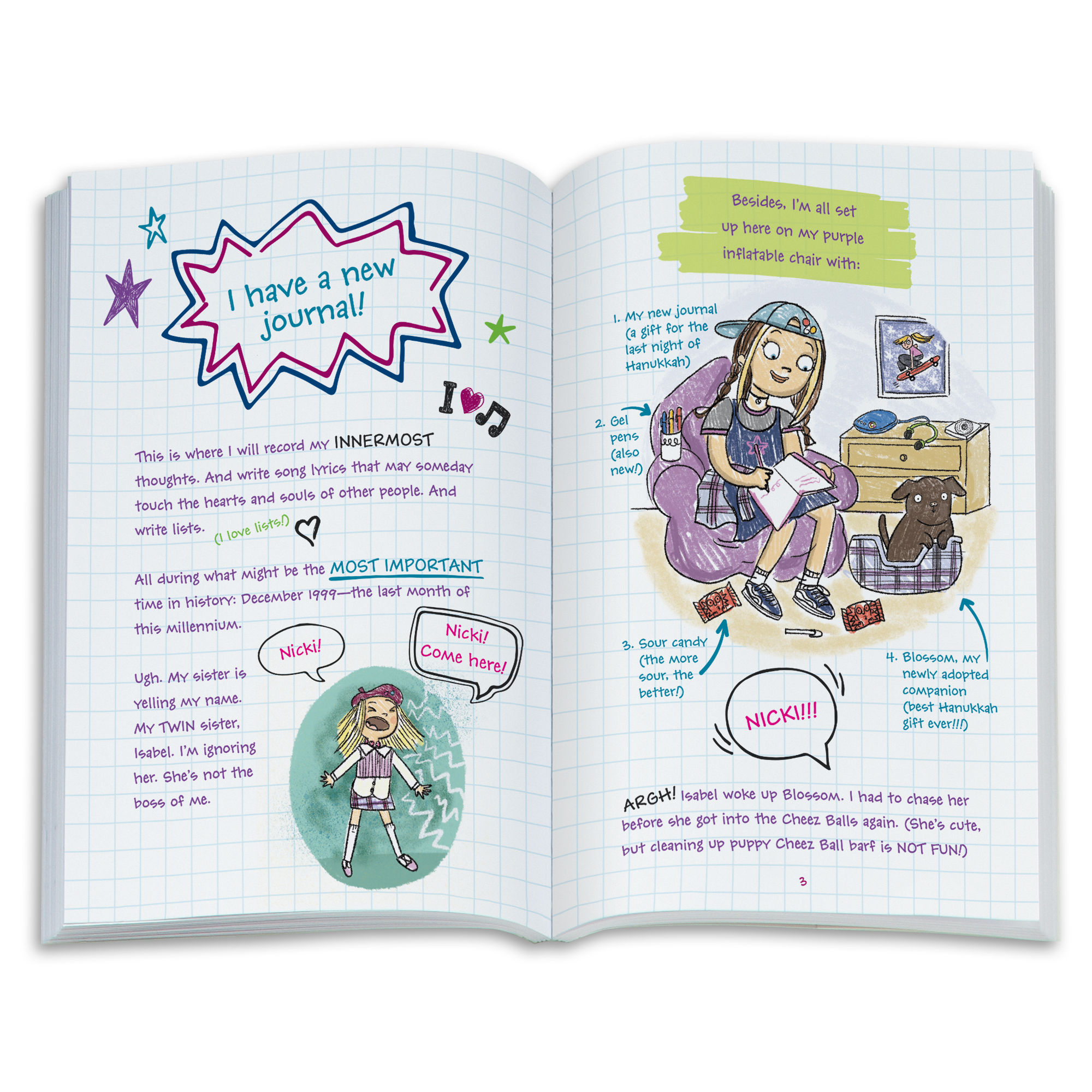 '90s Twins Nicki's™ Skateboarding Gift Set (Historical Characters) - Image 8