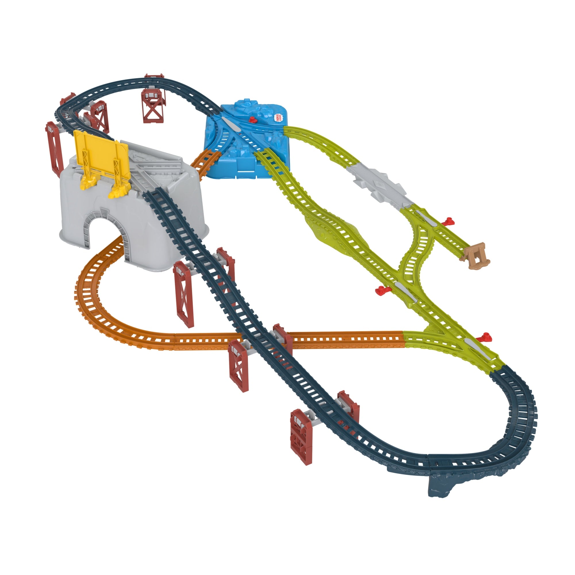 Thomas & Friends Train Tracks Set. Connect & Build Track Bucket. 34-Piece Preschool Toy