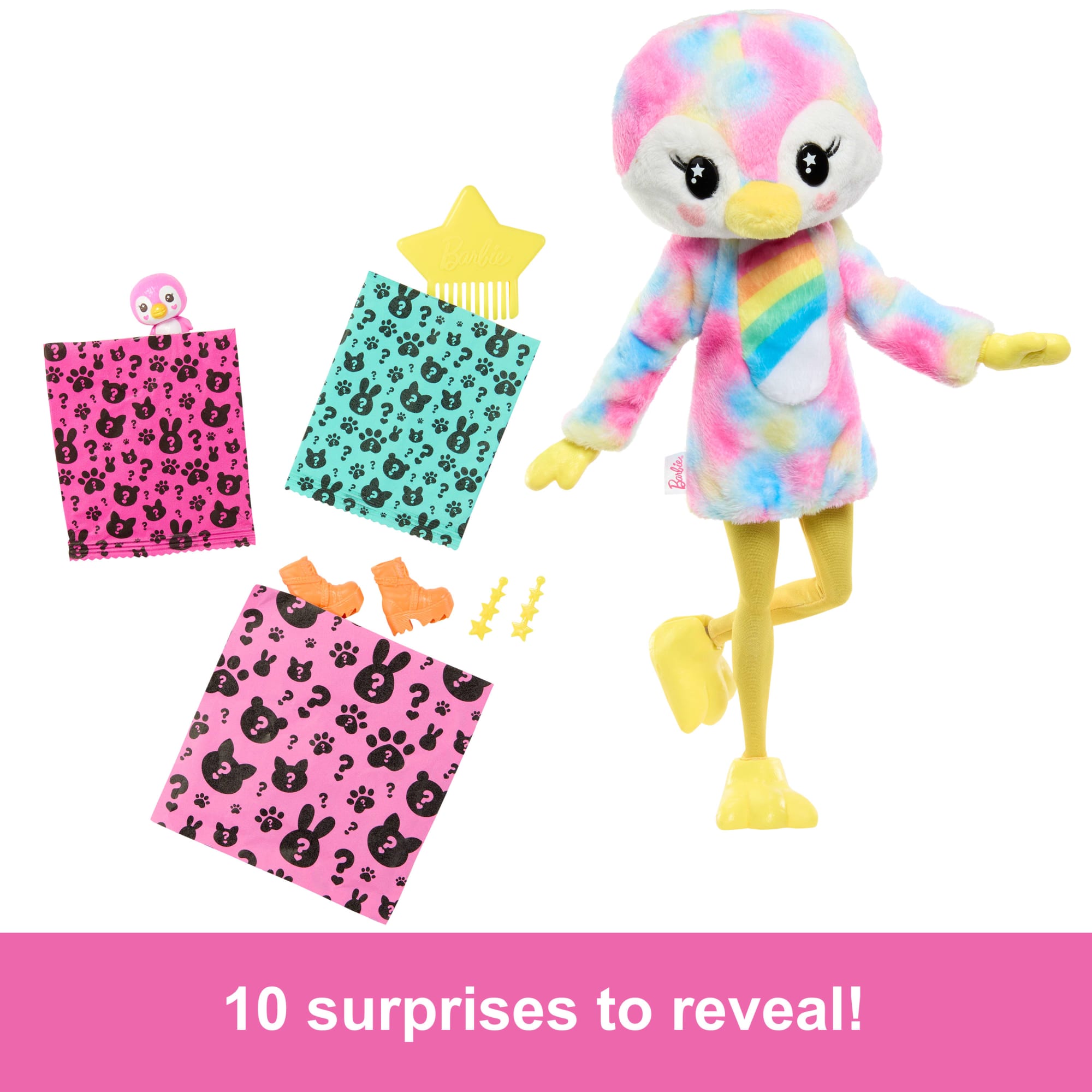 Barbie Cutie Reveal Penguin Doll & Accessories. Color Dream Series With 10 Surprises - Image 3