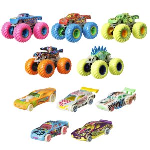 Hot Wheels Monster Trucks Coffret 10 Véhicules Phosphorescents