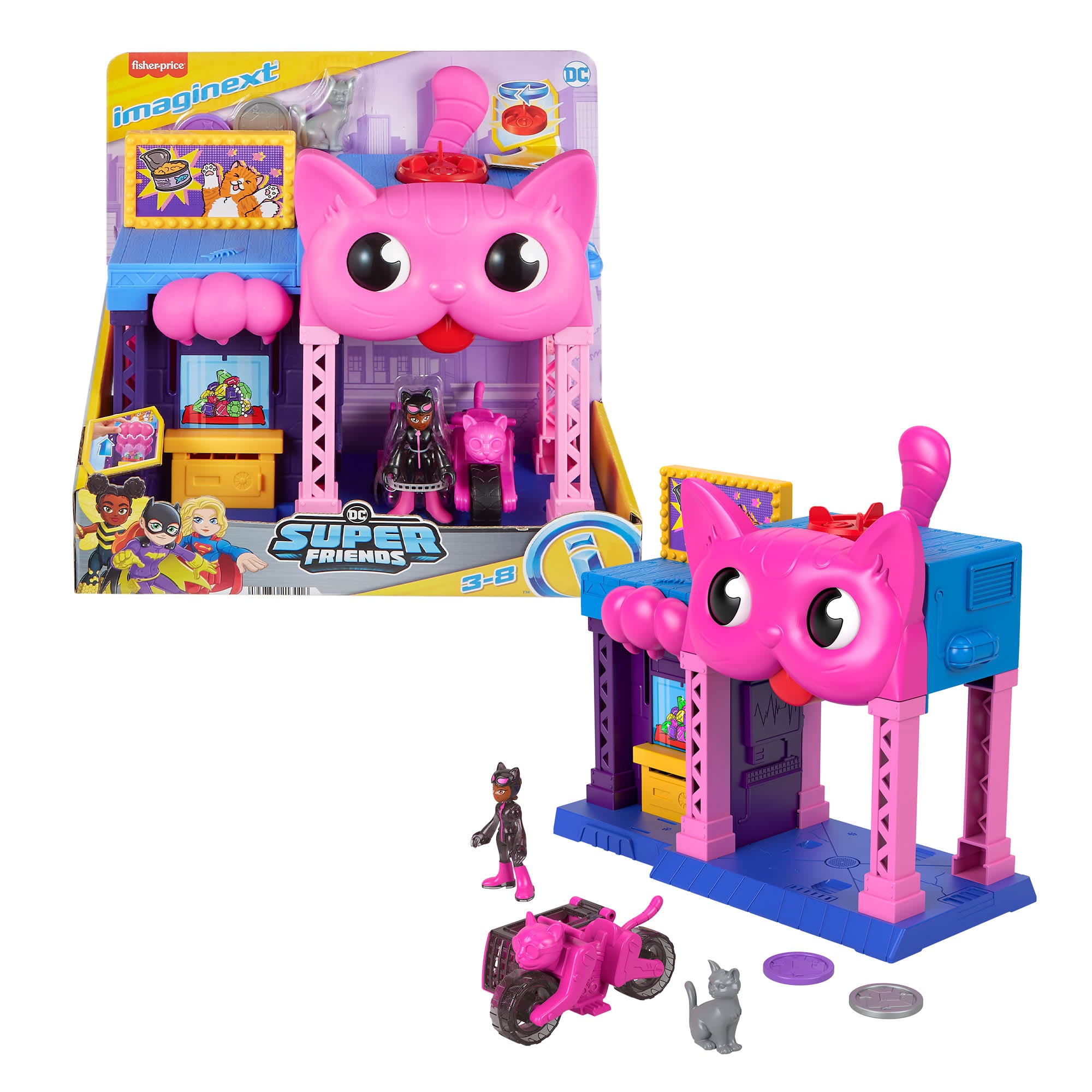 Imaginext Dc Super Friends Maison de Jeu de Catwoman. Figurine. Acc.