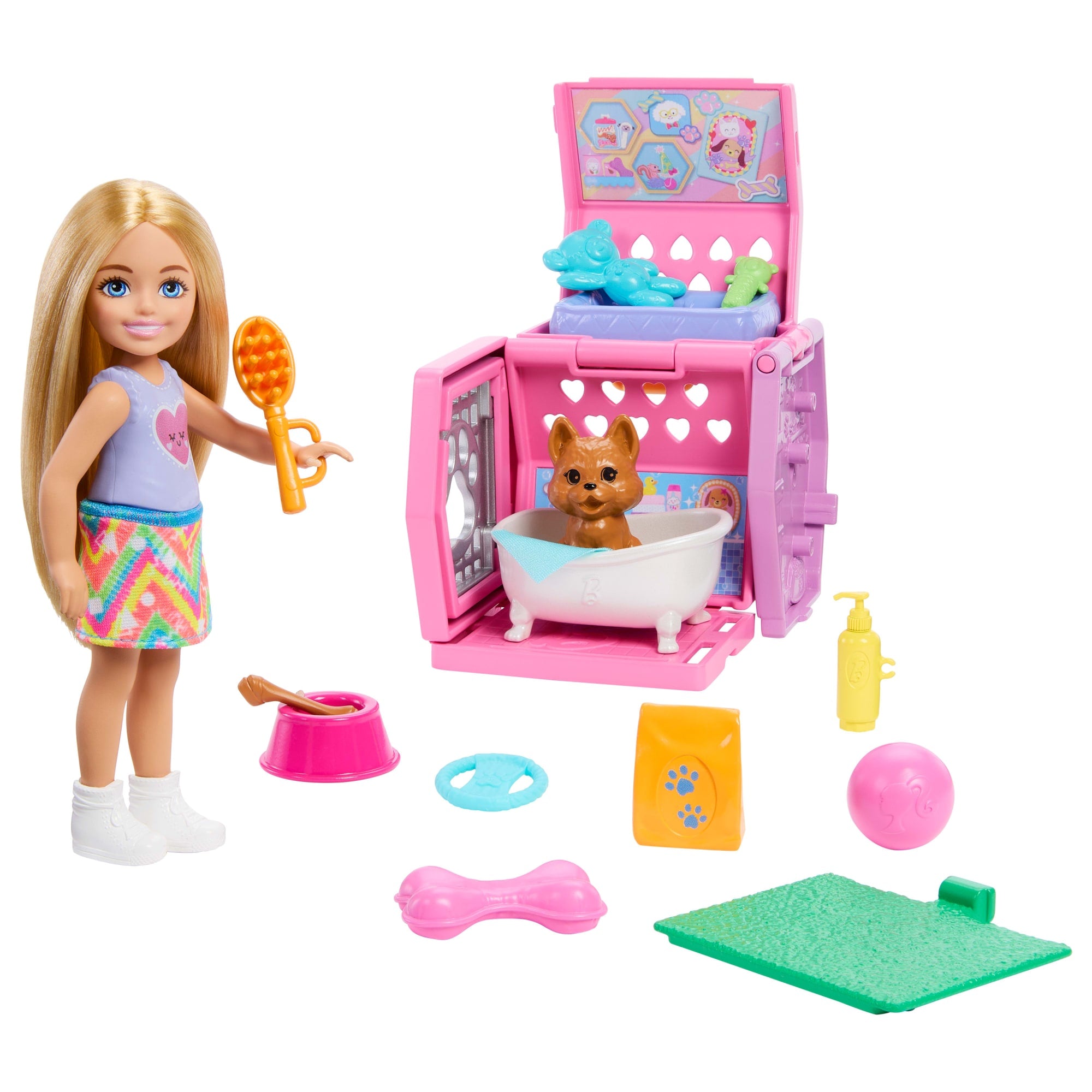 Barbie® Chelsea™ Coffret de Jeu Cage de Transport Pour Chiot