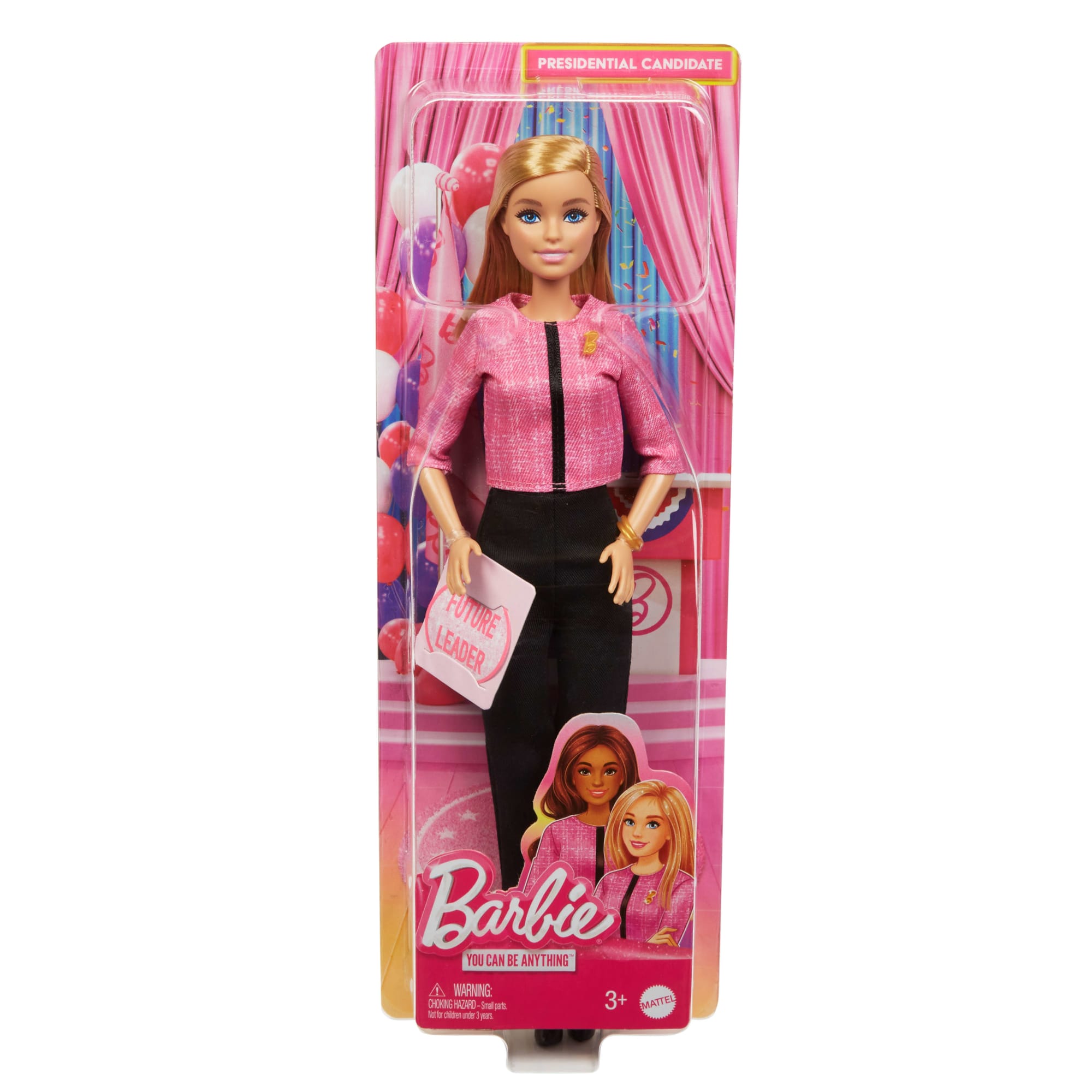 Barbie Future Leader Doll. Blonde. Wearing Outfit With 2 Golden Bracelets & Pin - Image 6