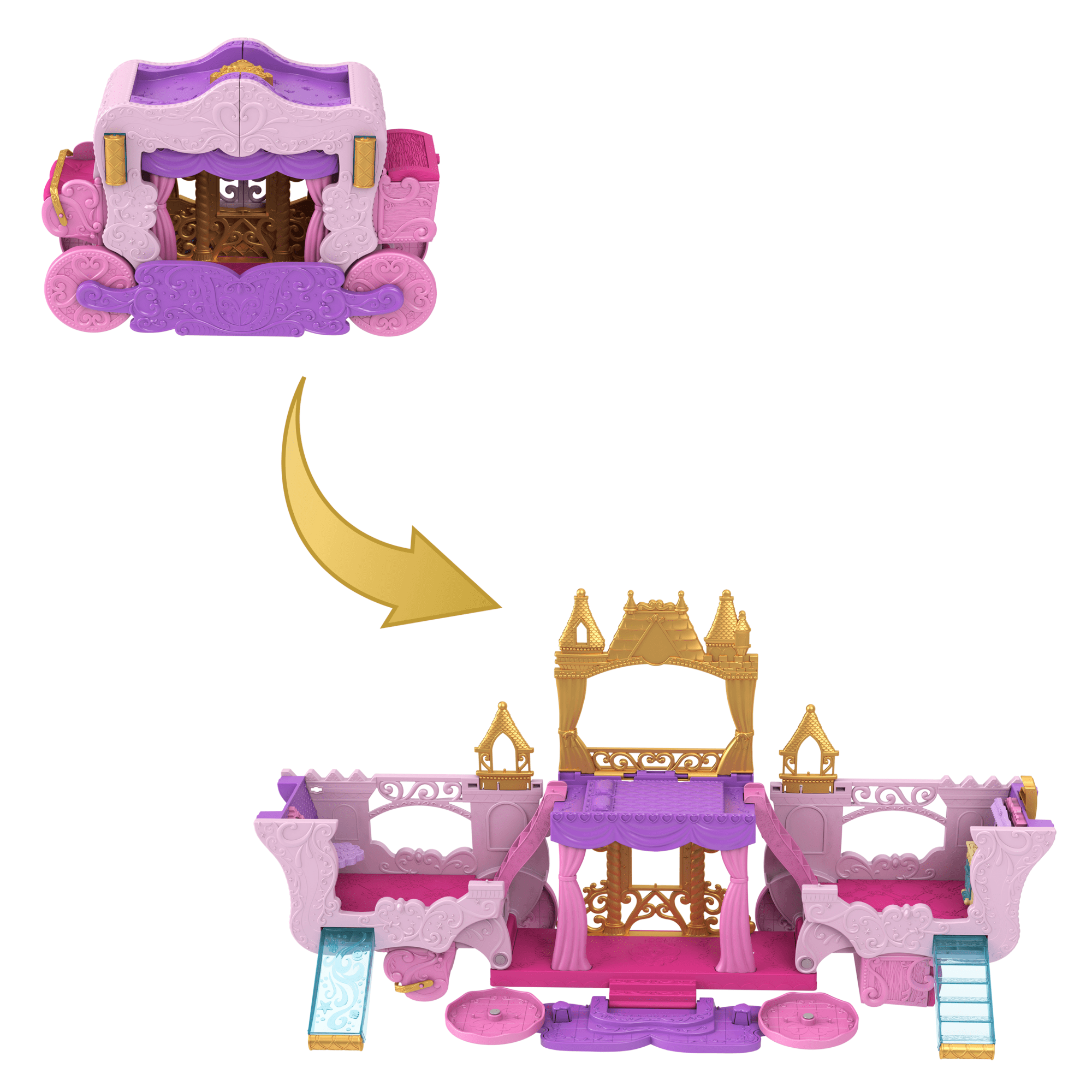 Princesses Disney-Calèche et Château-Coffret Avec Poupée Aurore - Image 3