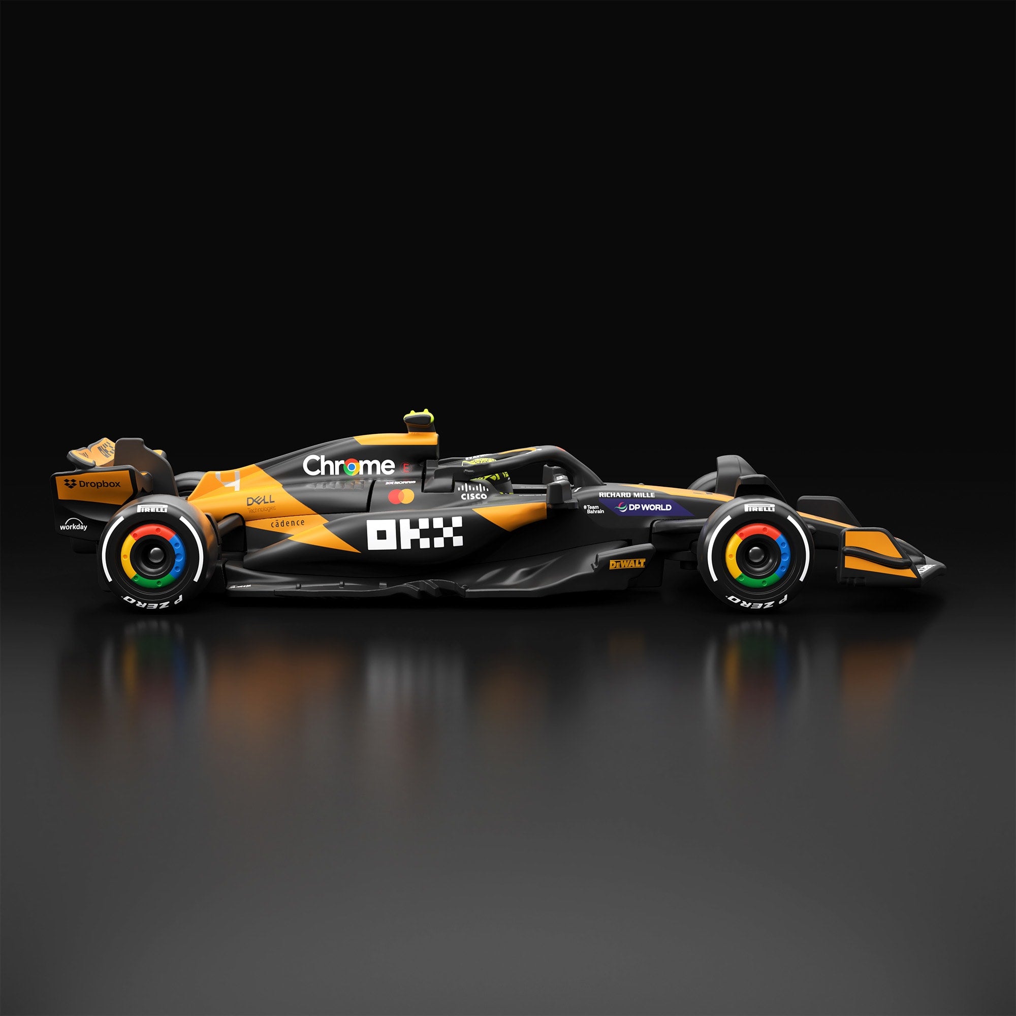Hot Wheels F1 Series: 2024 McLaren Formula 1 Team MCL38 Car #4 - Image 4