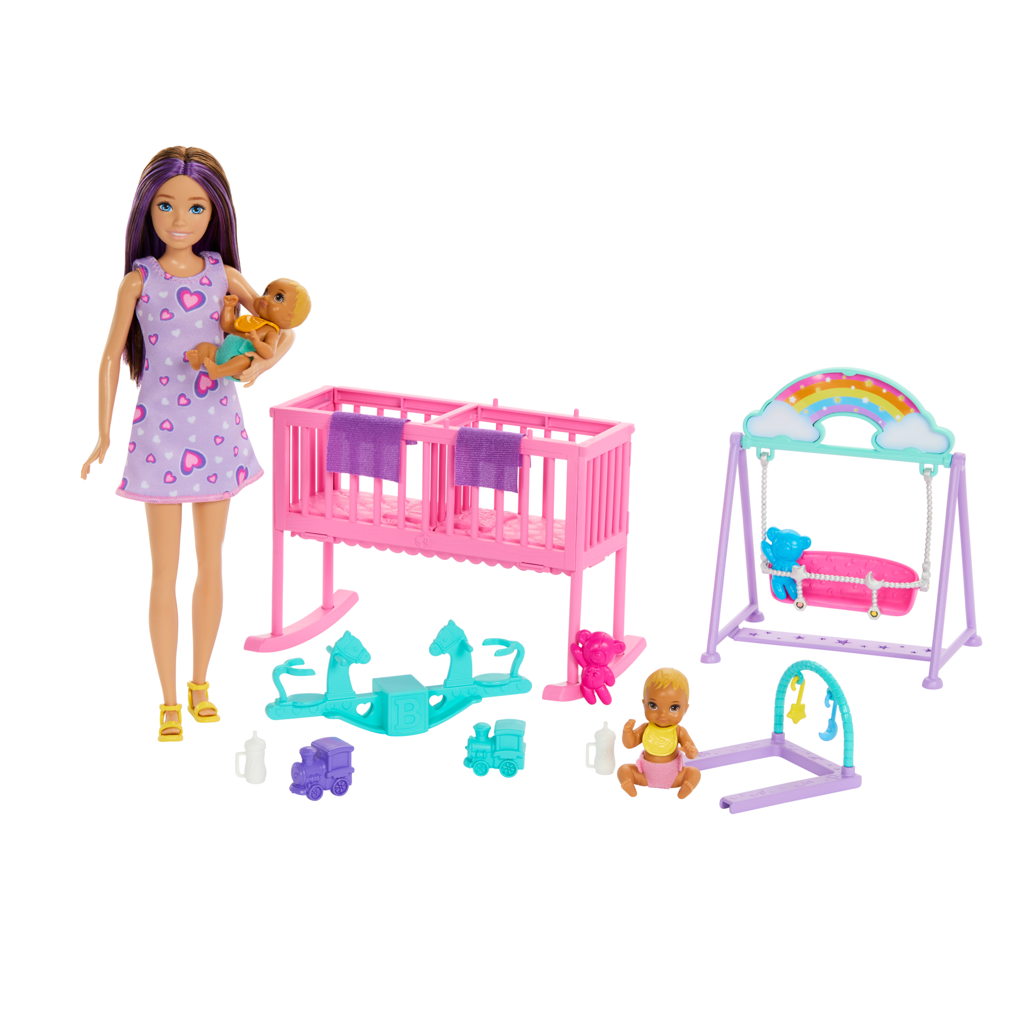 Barbie-La Chambre des Jumeaux-Coffret Skipper. Bébés et Accessoires