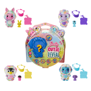 Barbie Cutie Reveal Color Dream-Themed Pet & Accessories With 5 Surprises including Mini Pet. Color Change & Clip