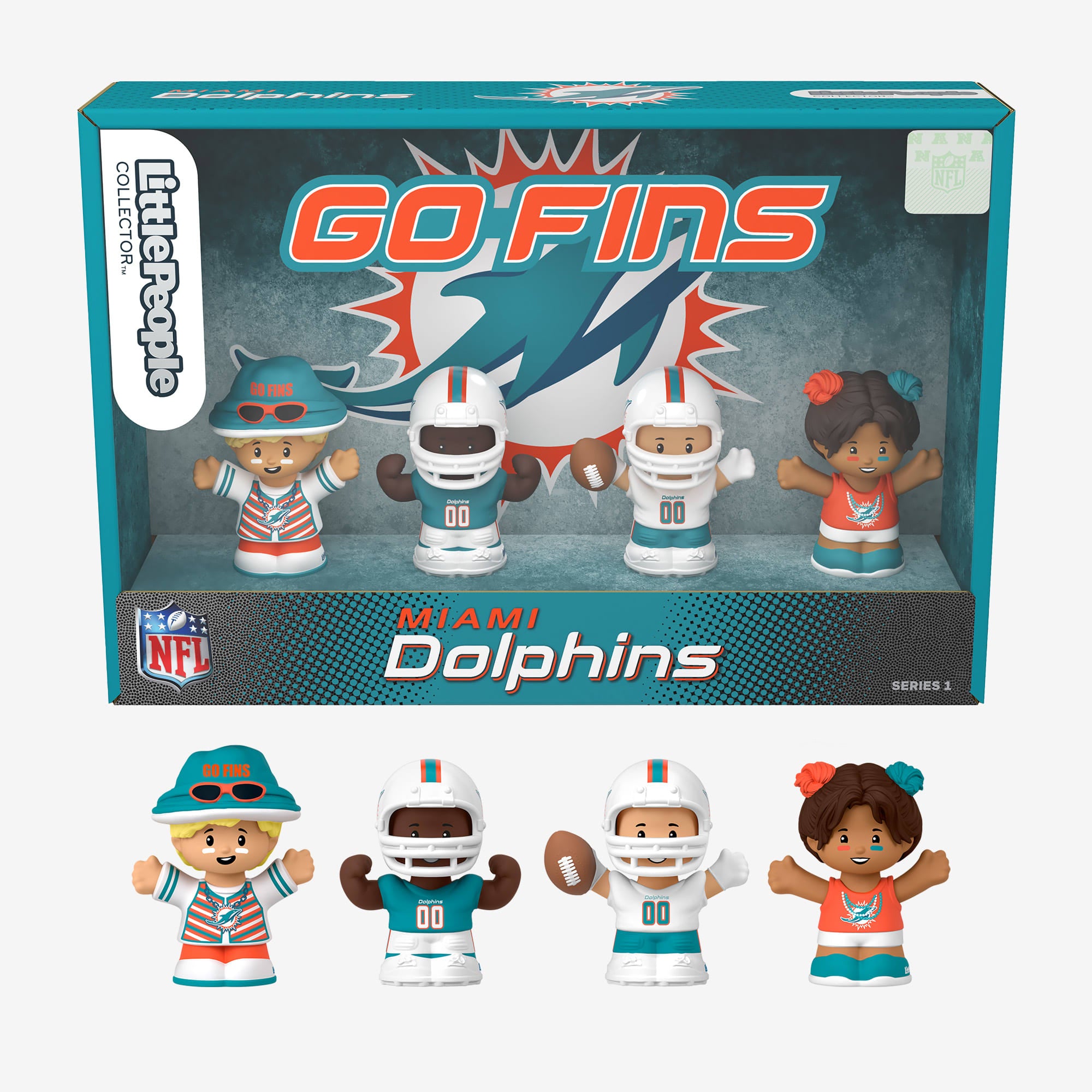 Little People Collector x NFL Miami Dolphins Set - Image 3