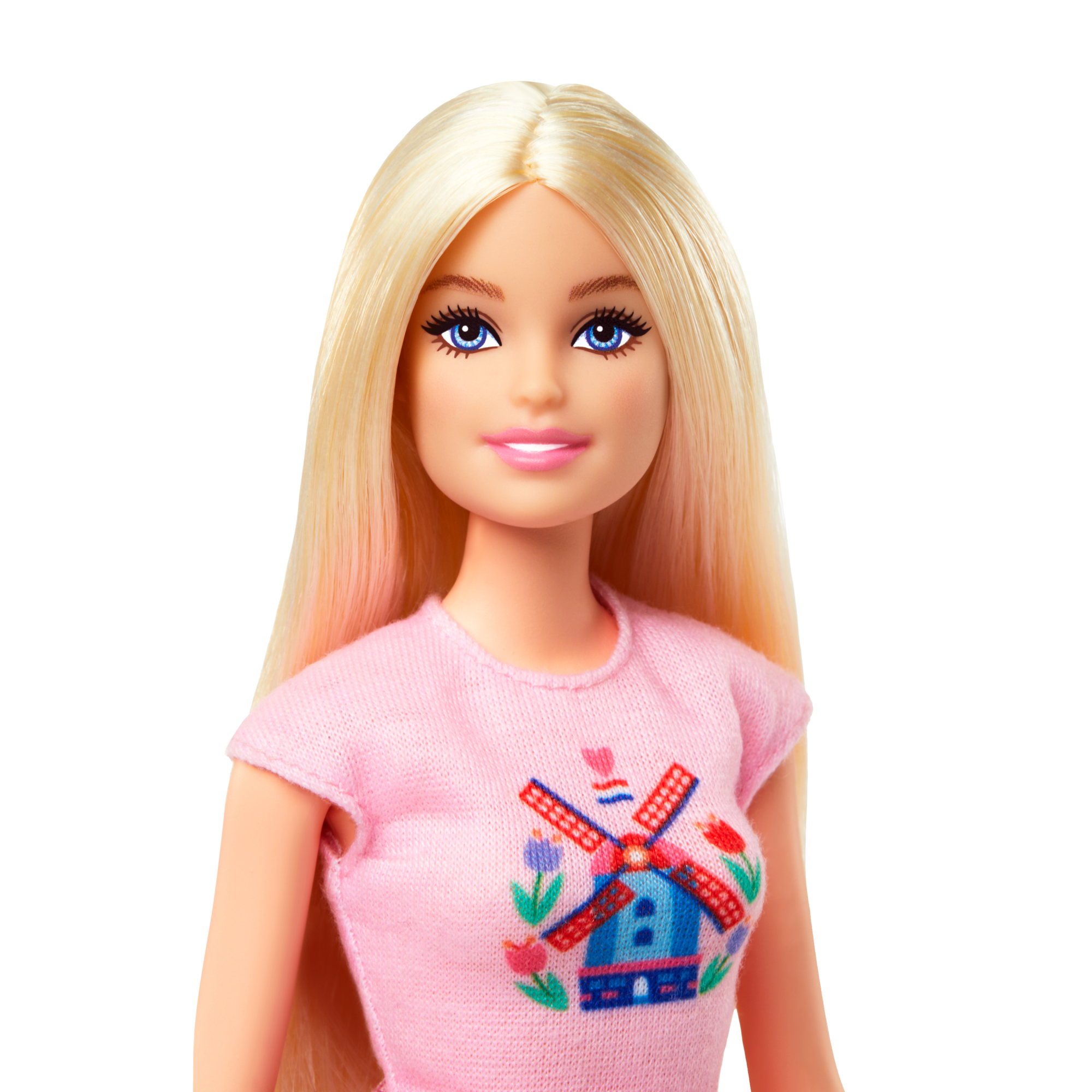 Barbie Pink Passport Holland Doll Set With Bicycle. CloThes. & Travel Accessories - Image 2