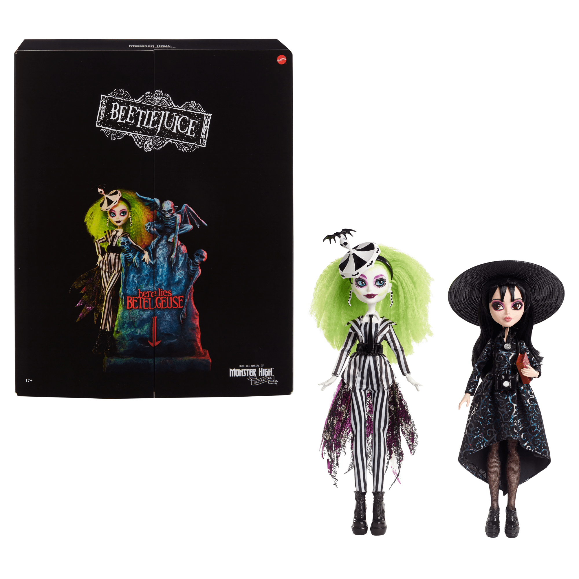 Beetlejuice & Lydia Deetz Monster High Skullector Doll 2-Pack - Image 14