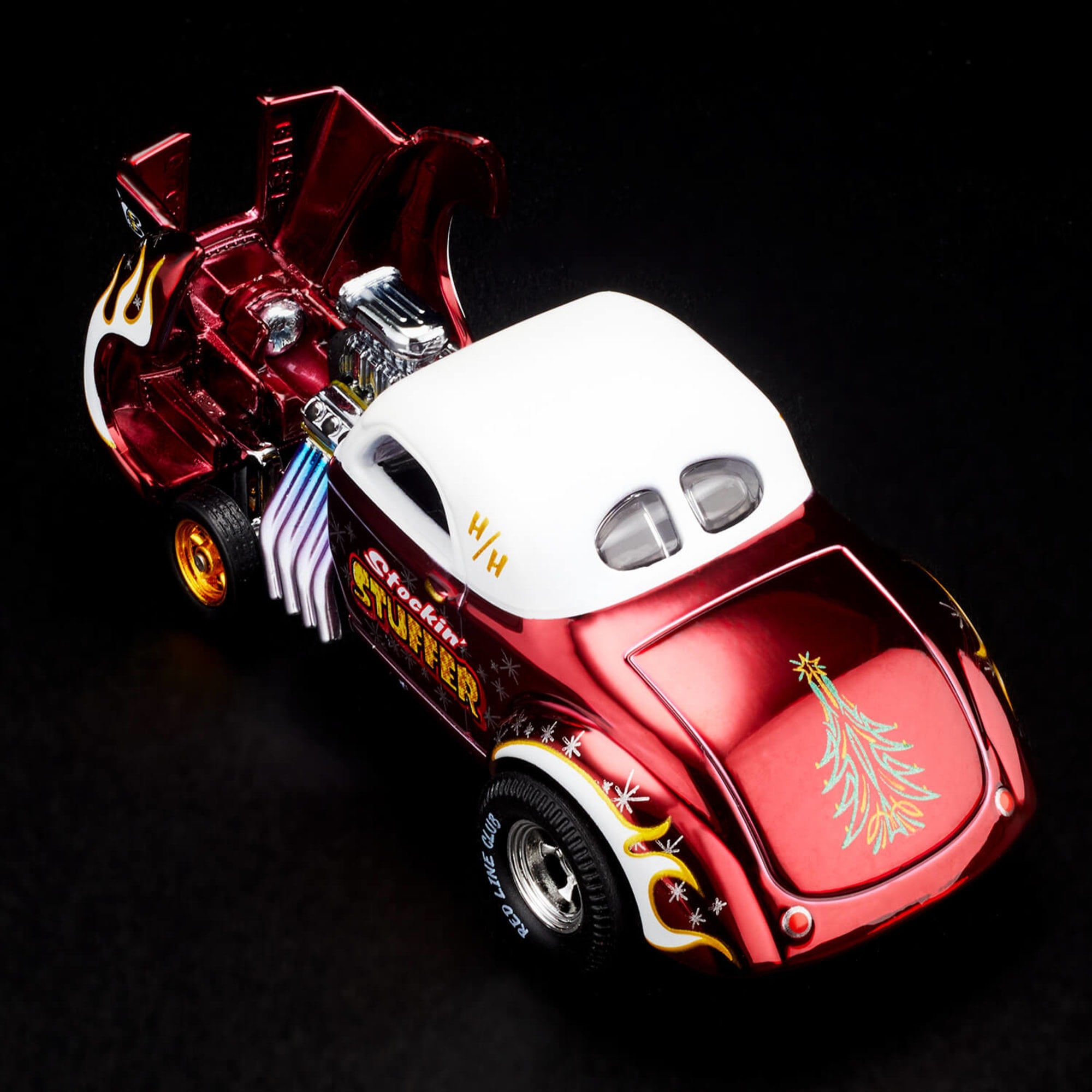 Hot Wheels RLC Exclusive '41 Willys Gasser Holiday Car - Image 6