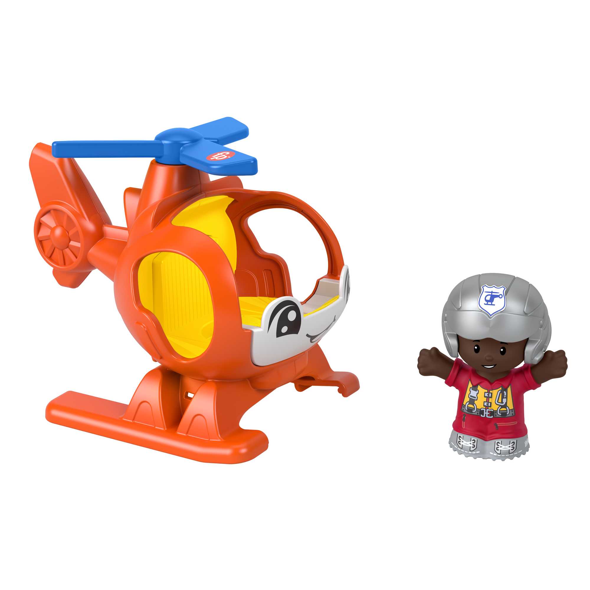 Fisher-Price Little People Hélicoptère et Figurine Pilote - Image 3