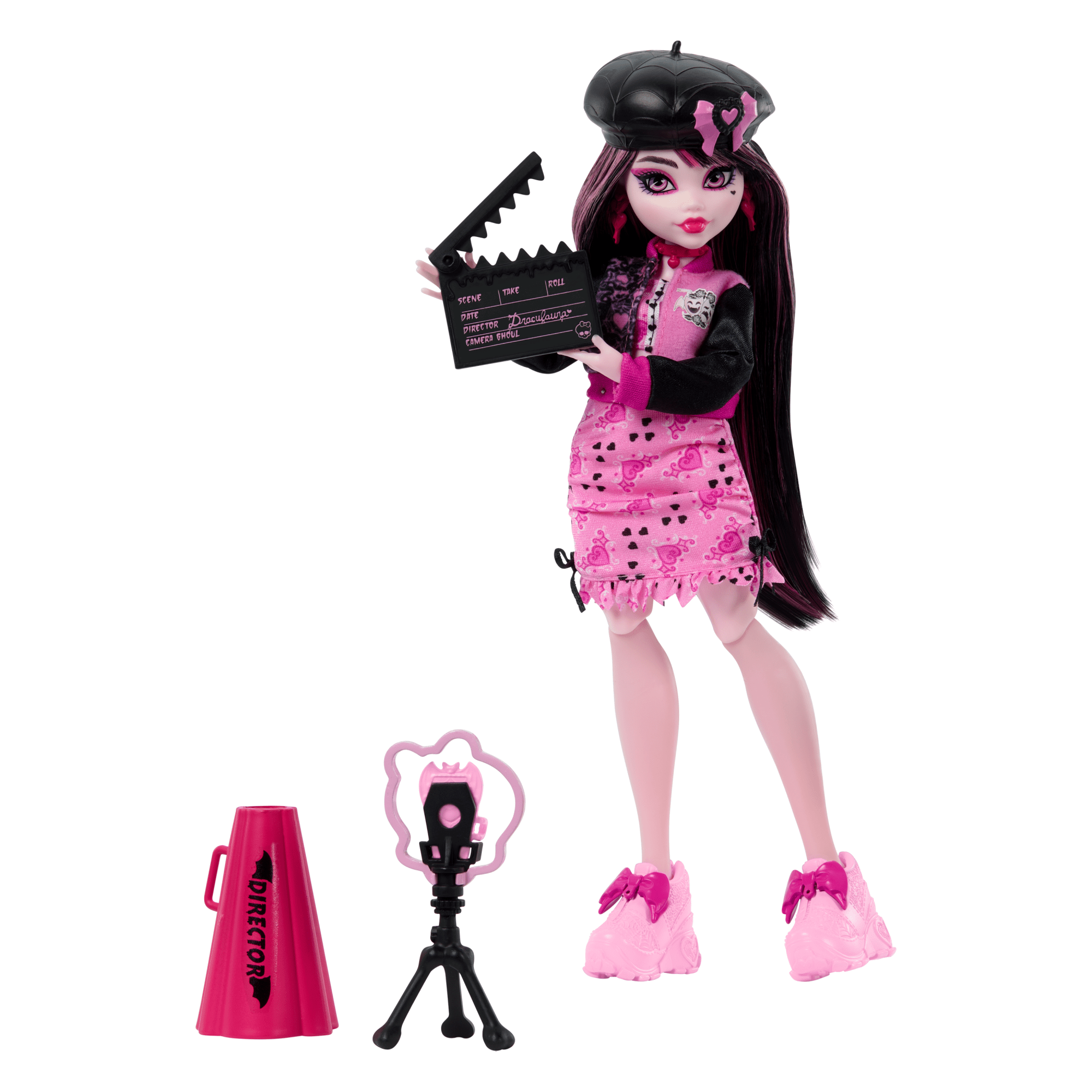 Monster High Fearbook Draculaura Fashion Doll With Jacket. Yearbook. And Movie Club Accessories - Image 6