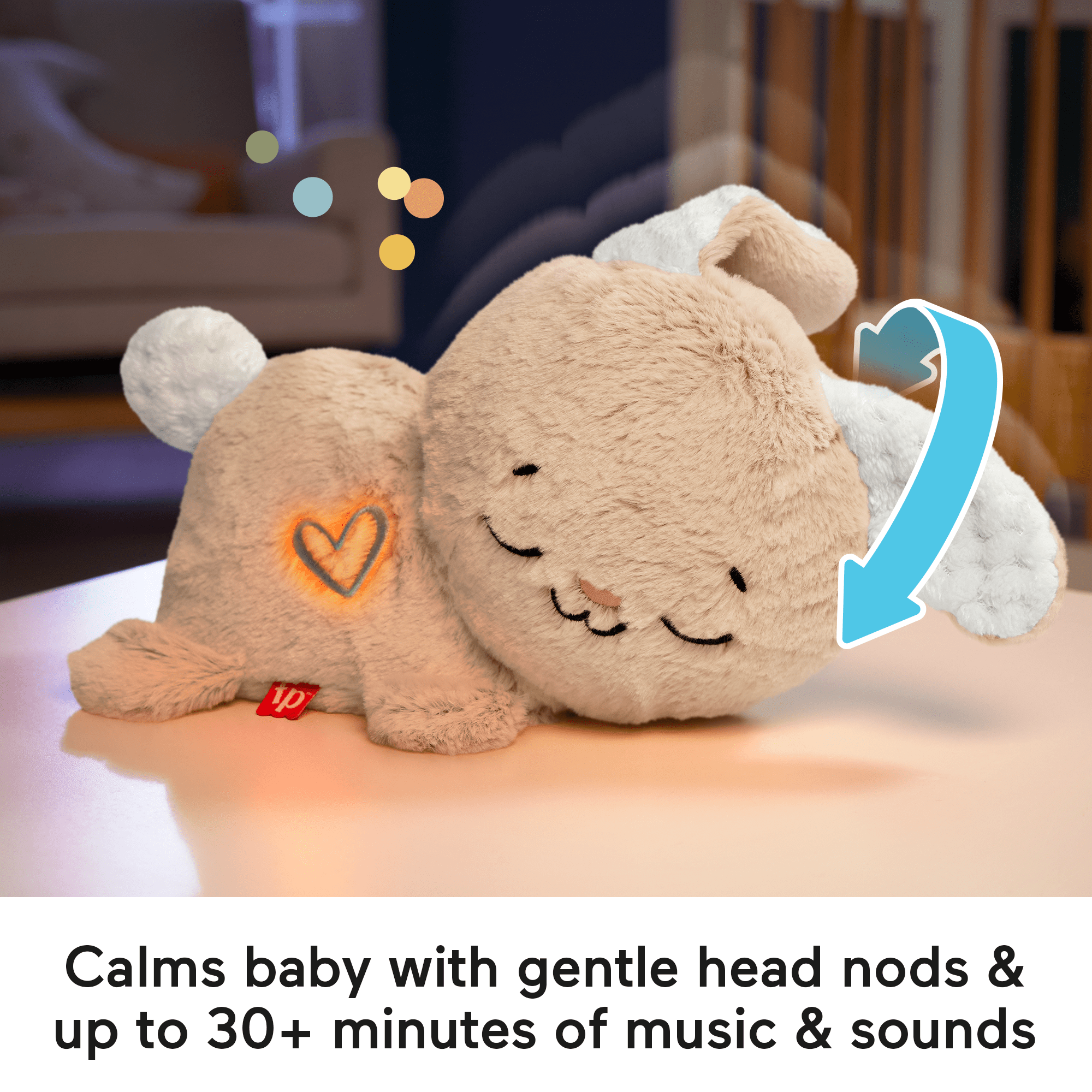 Fisher-Price Soothe & Settle Bunny Plush Baby Toy & Customizable Sound Machine With Motion - Image 3
