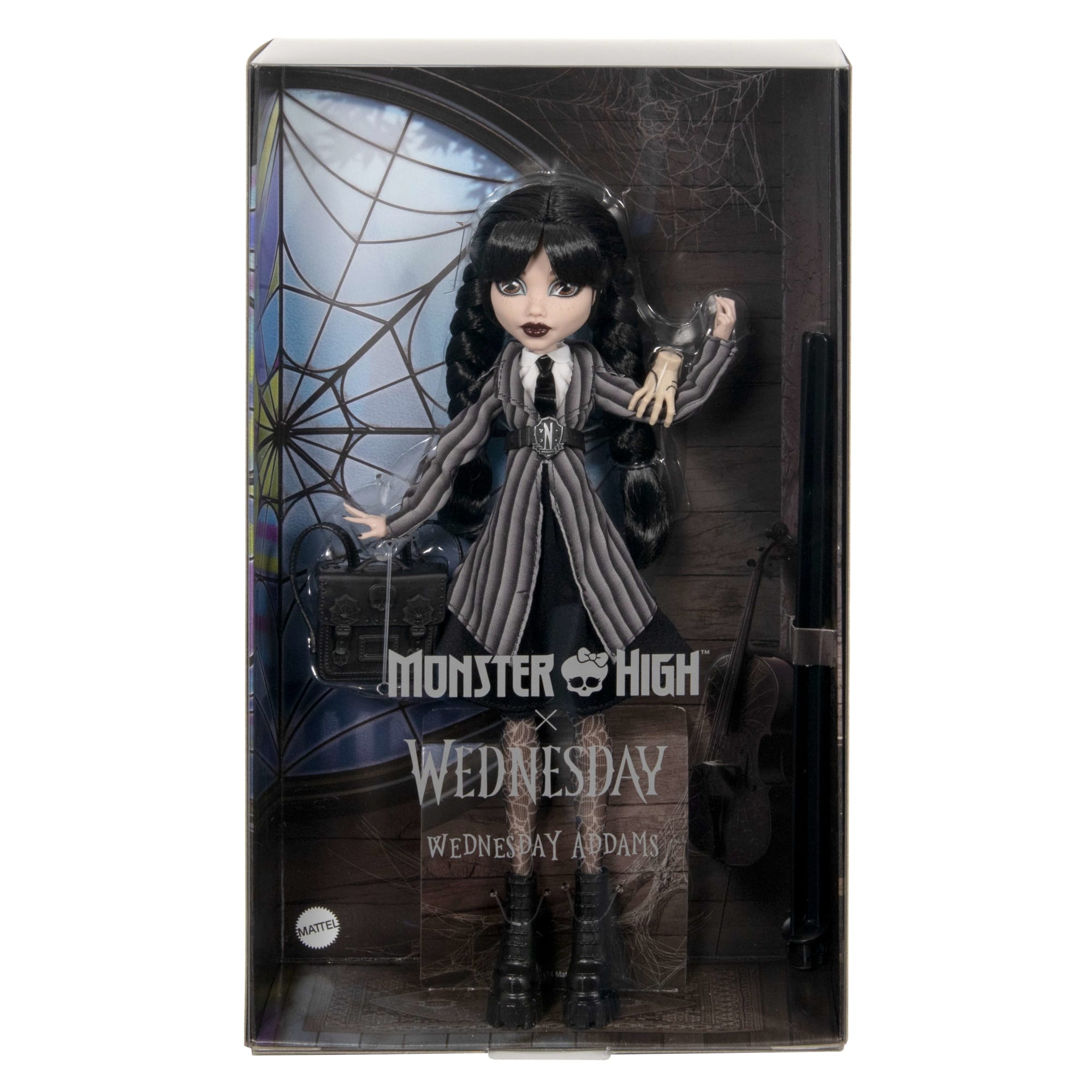 Monster High-Mercredi Addams en Uniforme-Poupée Avec La Chose - Image 6
