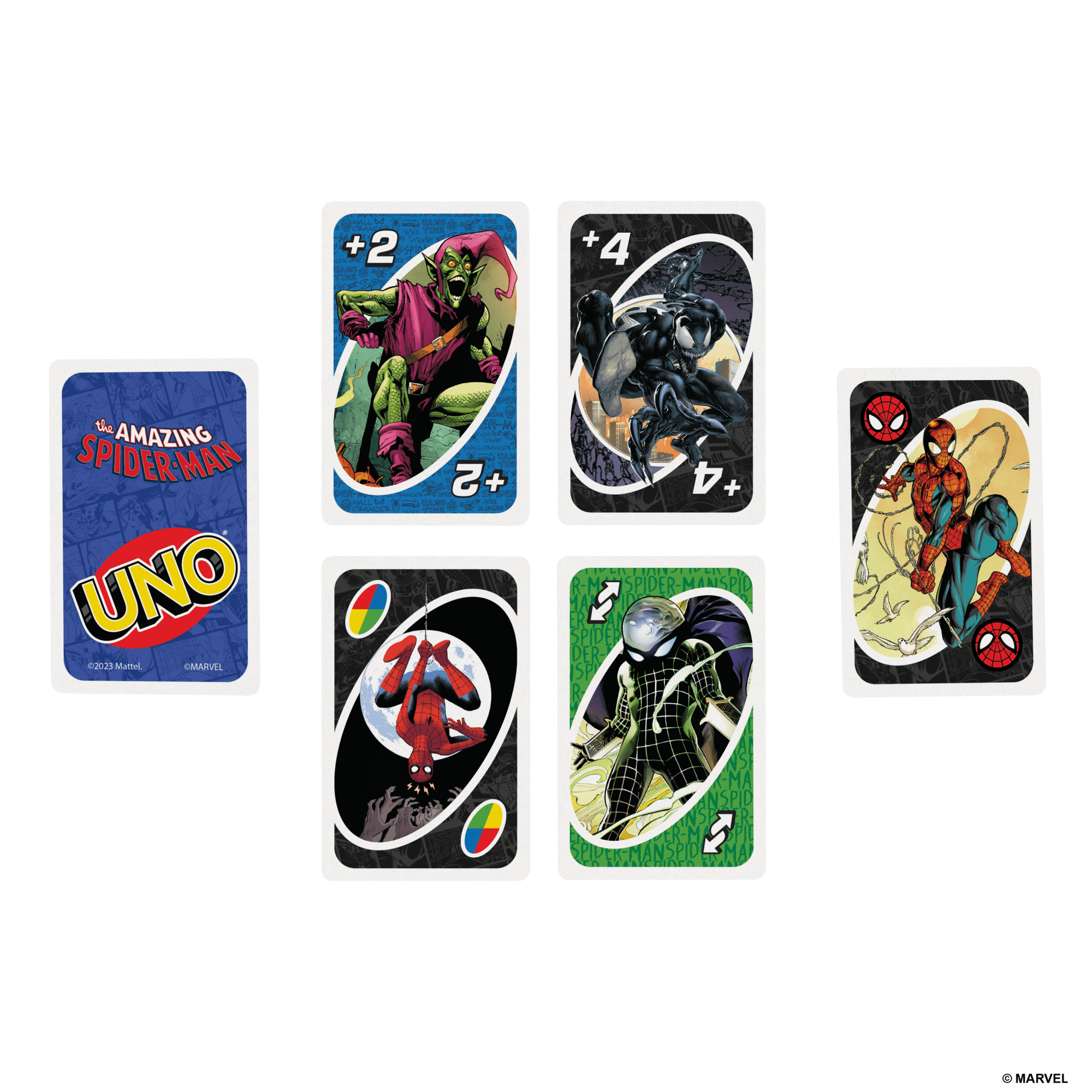 UNO The Amazing Spider-Man Card Game For Kids. Adults & Family Night Inspired By Marvel Comic Book Series - Image 3