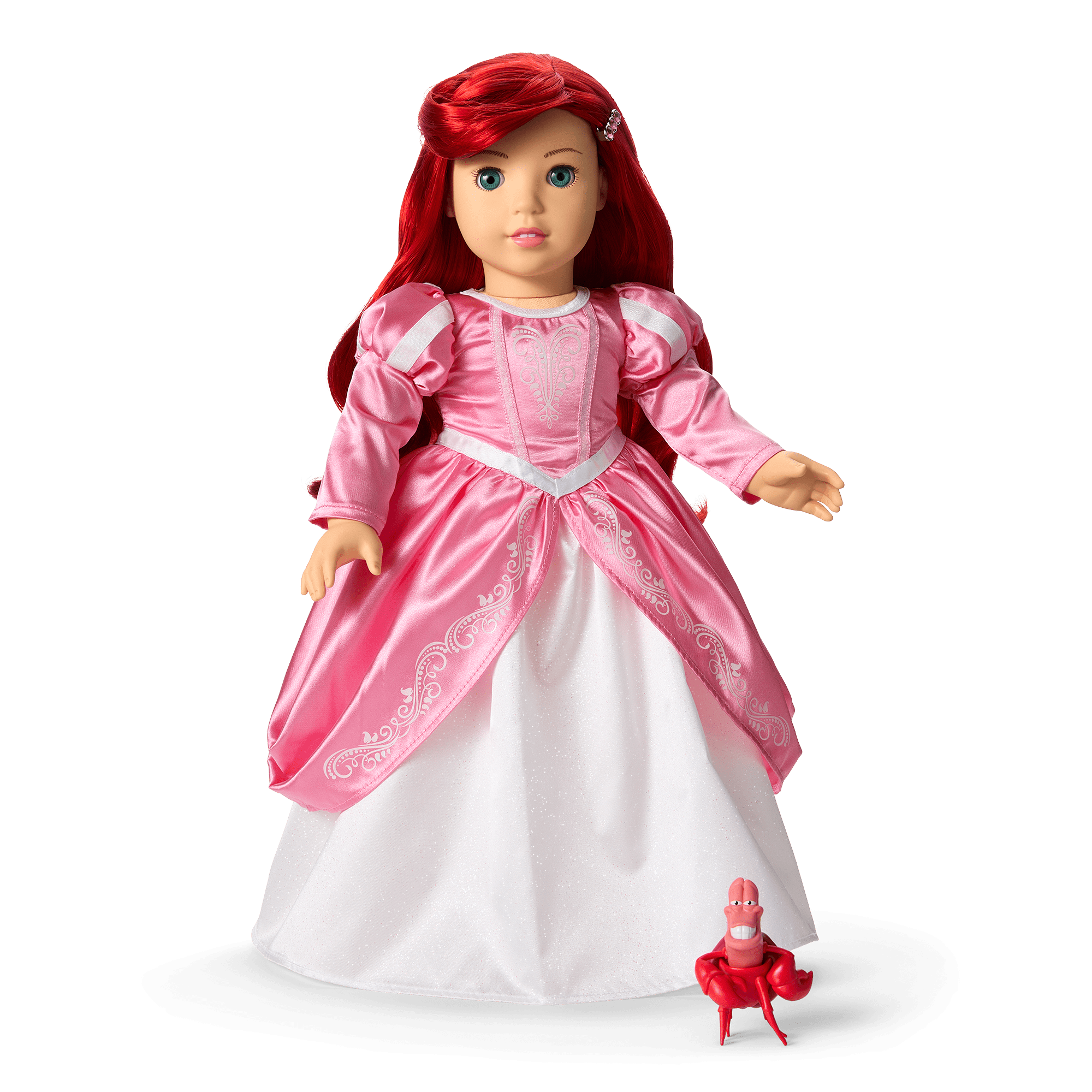 American Girl® Disney Princess Ariel Castle Ball Gown. Sebastian & Accessories for 18-inch Dolls - Image 2