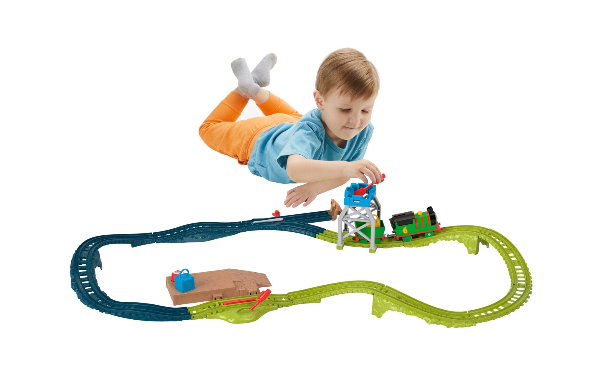 Thomas & Friends Percy's Parcel Loop Motorized Train And Track Set For Preschool Kids - Image 2