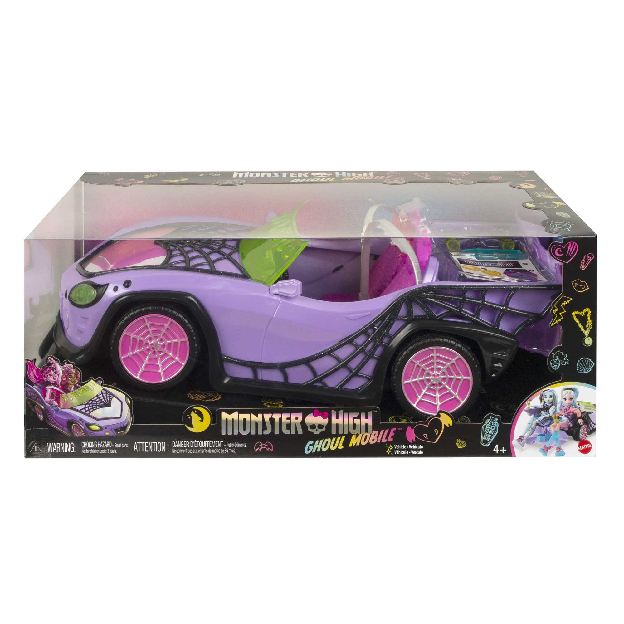 Monster High Toy Car. Ghoul Mobile With Pet And Cooler Accessories - Image 6