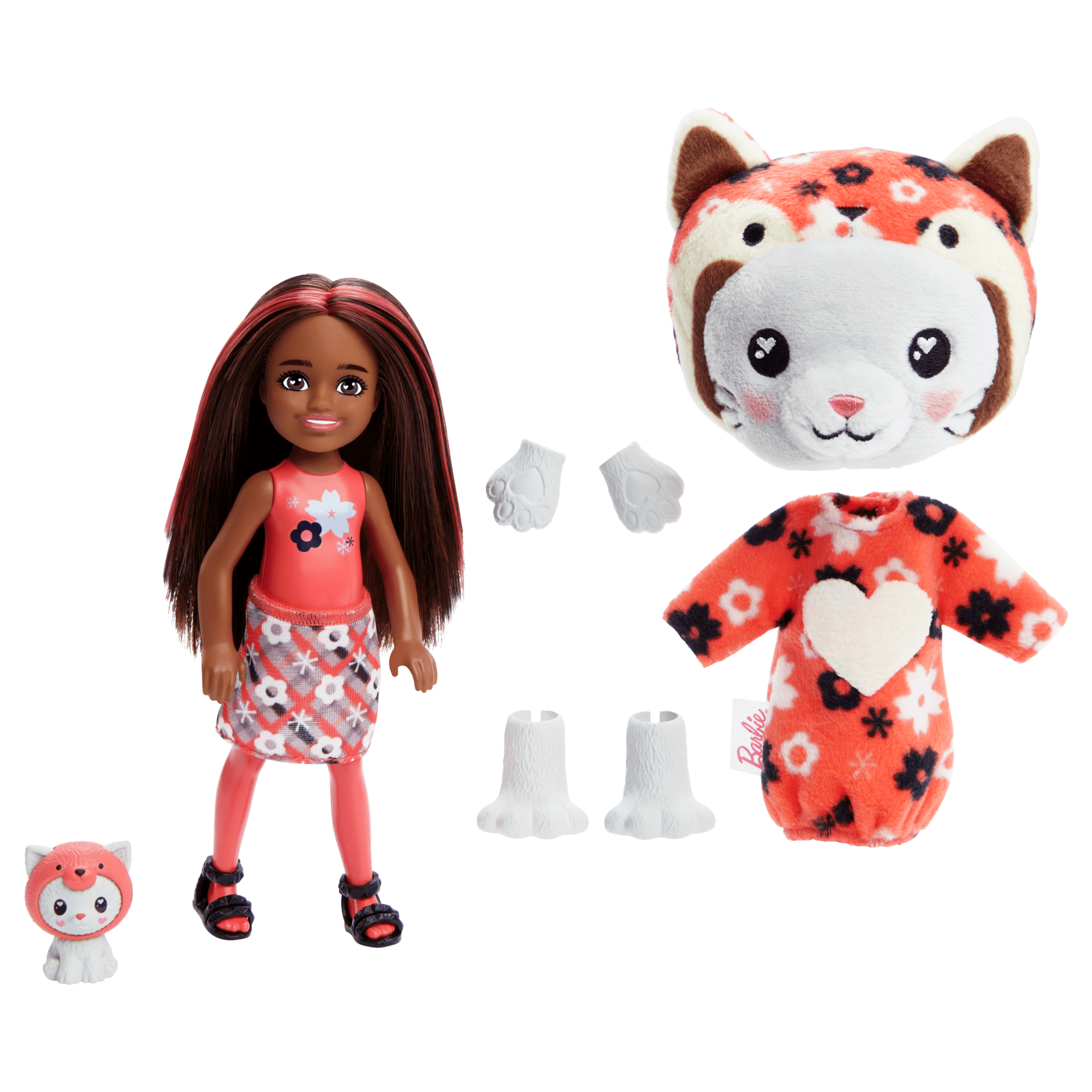 Barbie Cutie Reveal Costume-Themed Series Chelsea Small Doll & Accessories. Kitten As Red Panda - Image 6