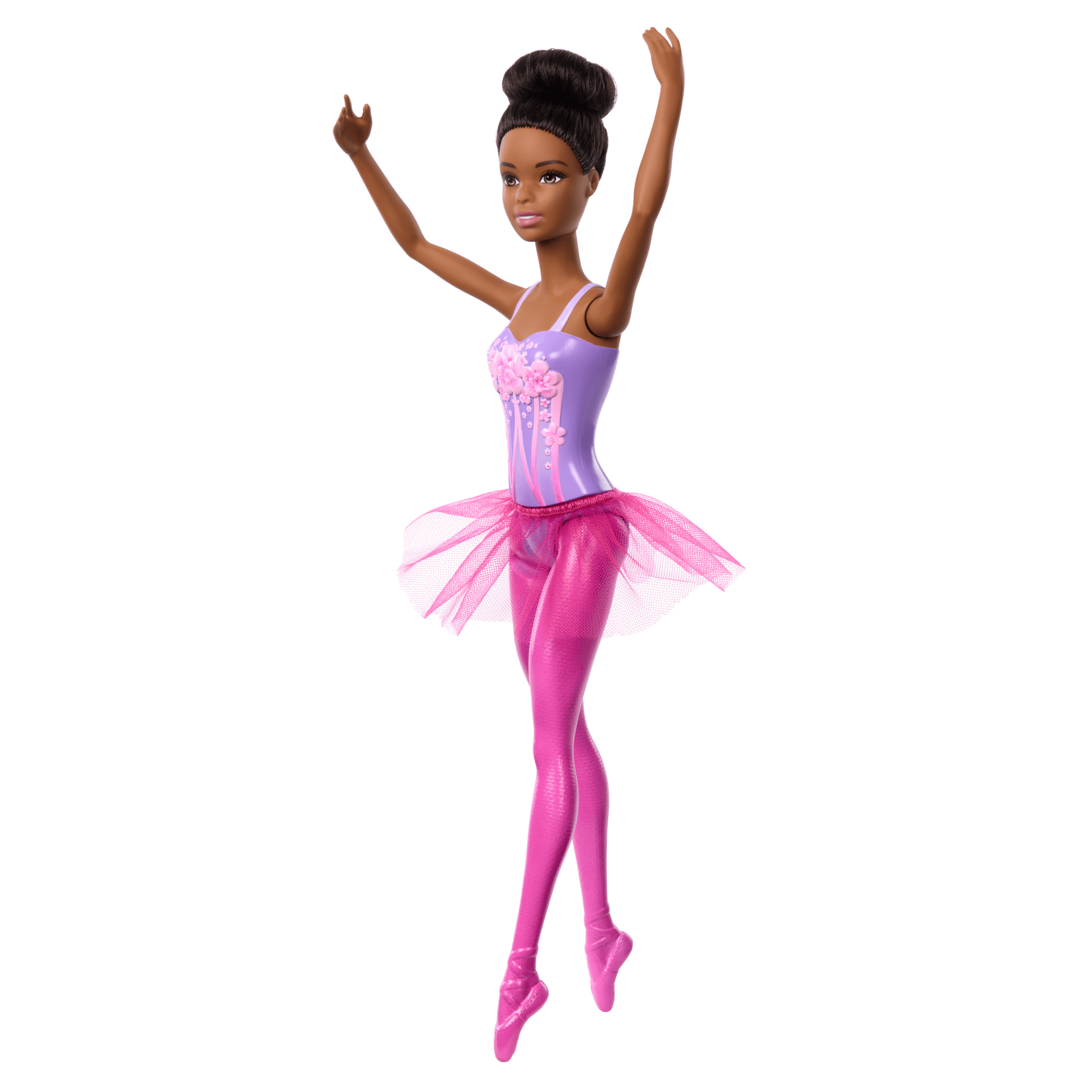 Barbie Ballerina Doll. Brunette Fashion Doll Wearing Purple Removable Tutu - Image 3