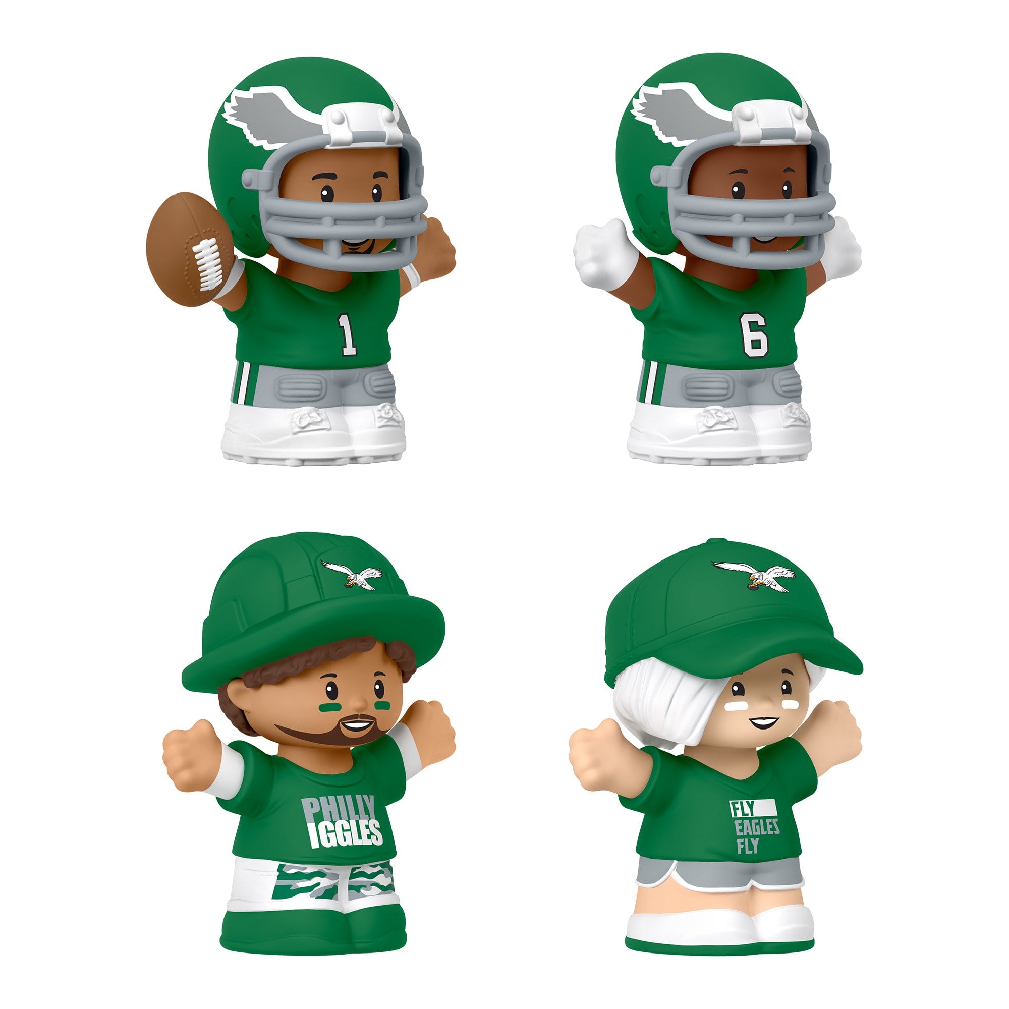 Little People Collector Philadelphia Eagles Alternate Jersey Figure Set - Image 3