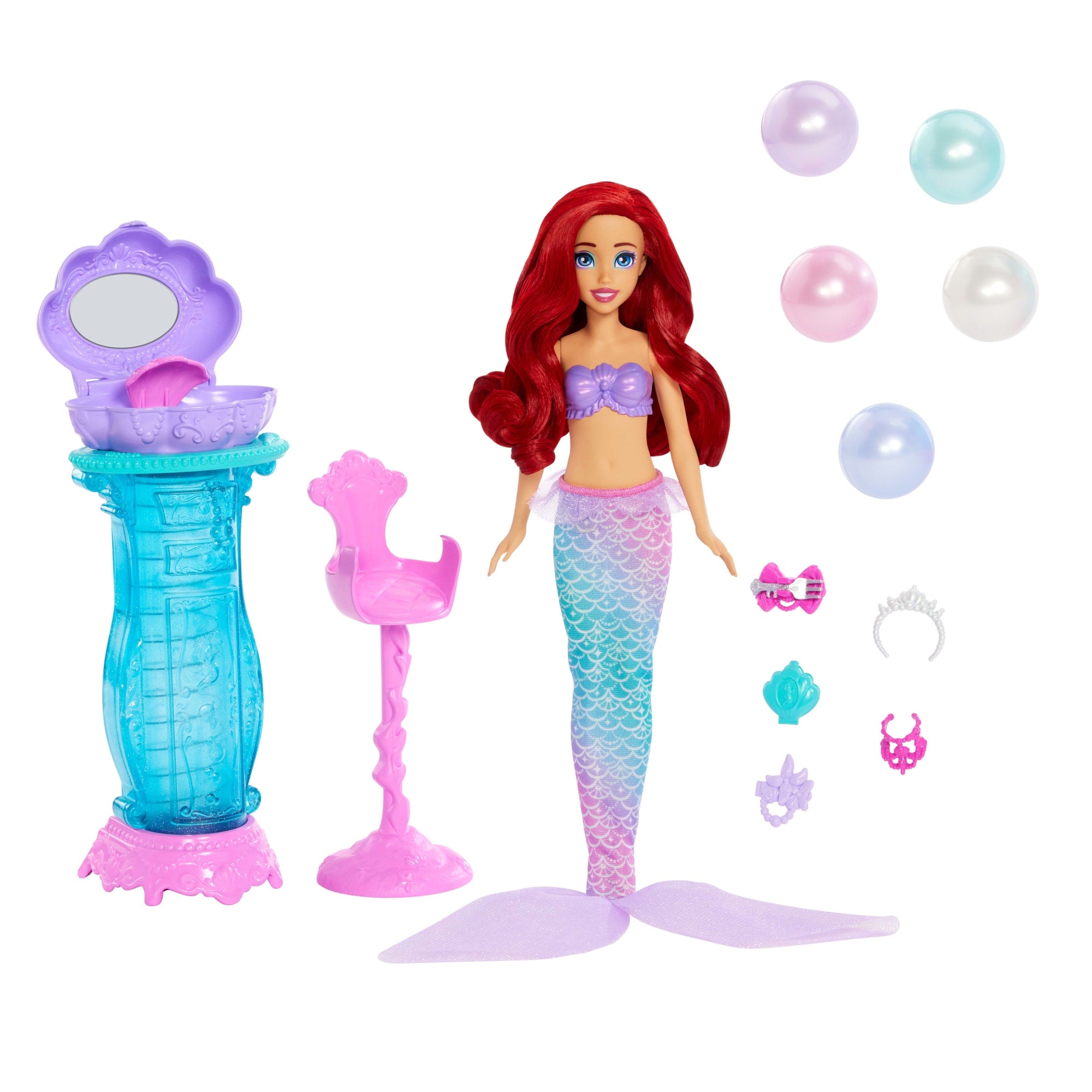 Disney Princesa Boneca Ariel com Acessórios Surpresa - Image 6