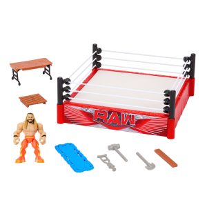 WWE Knuckle Crunchers Rebound Ring & Action Figure. Playset With Seth Rollins Mini Figure