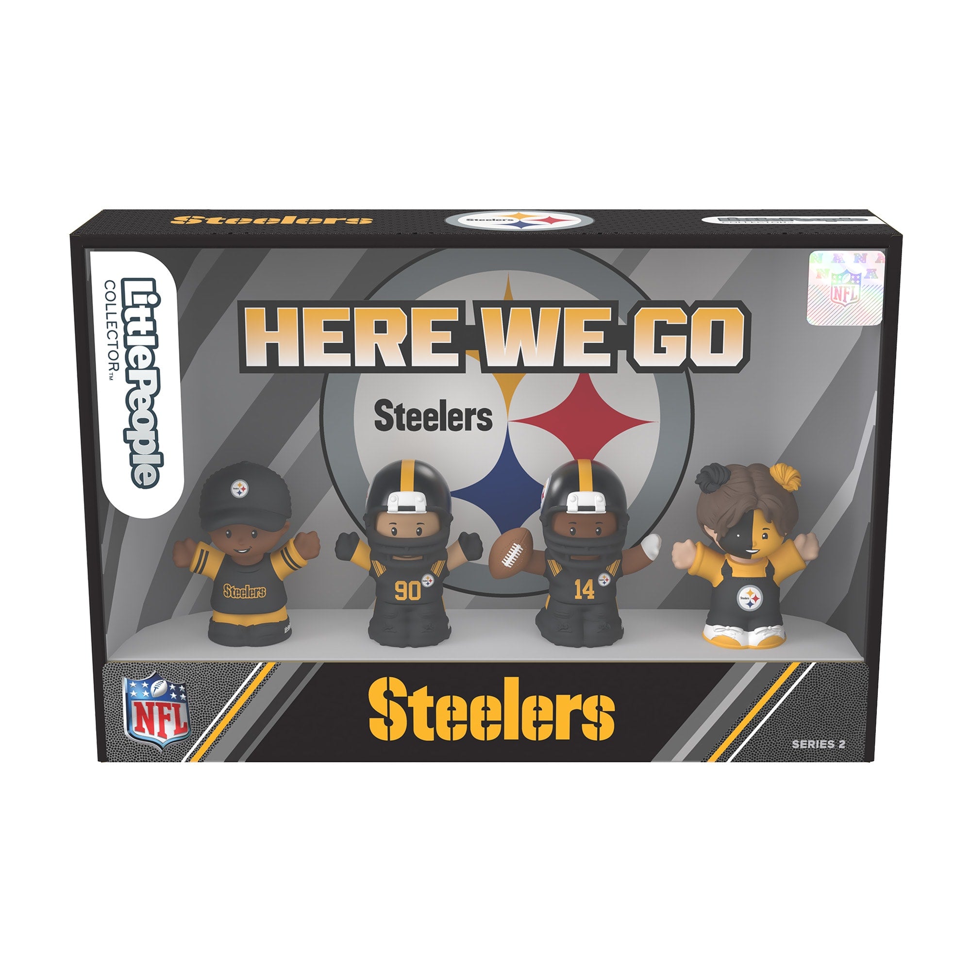 Little People Collector Pittsburgh Steelers Alternate Jersey Figure Set - Image 6