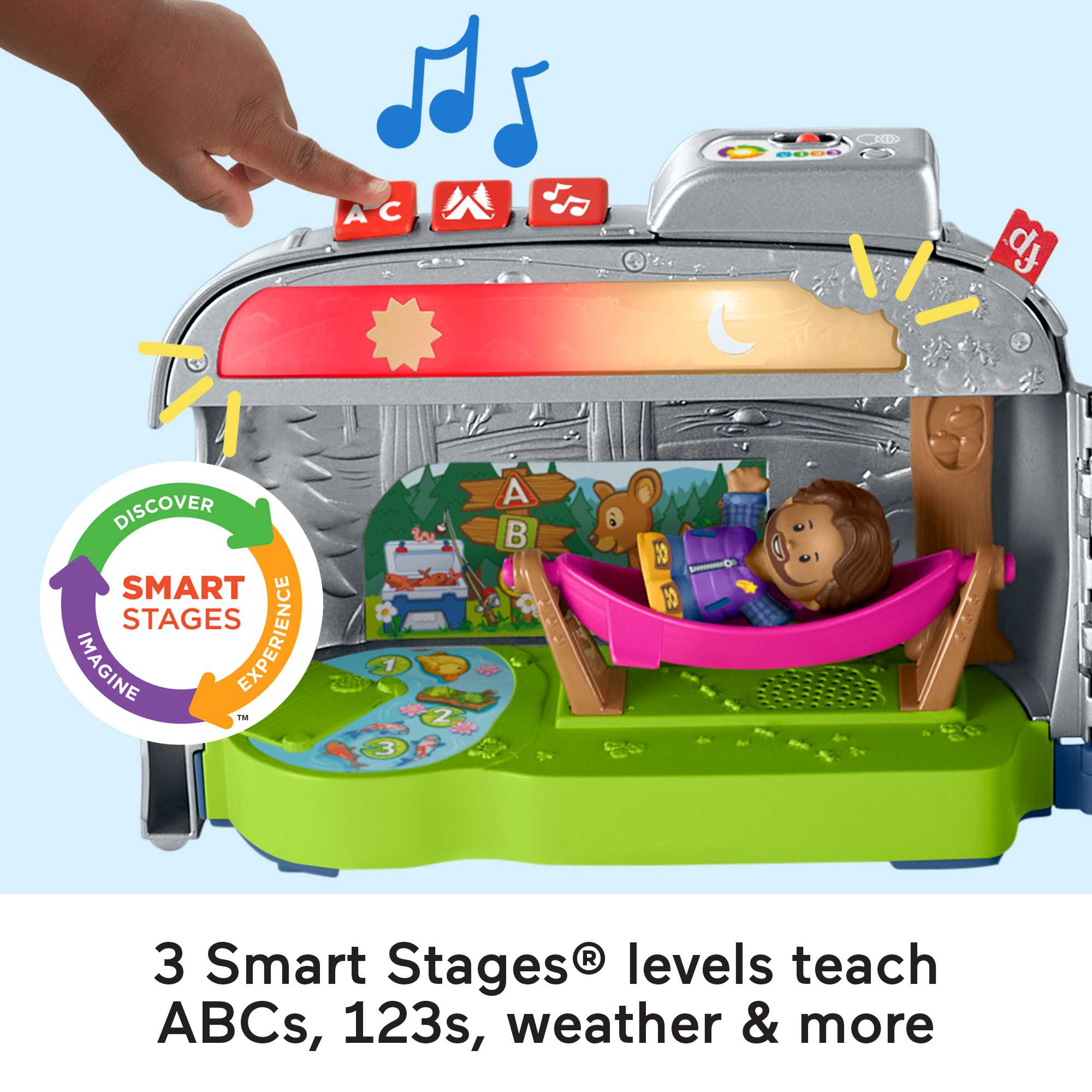 Little People Light-Up Learning Camper Playset - English & French Version - Image 4
