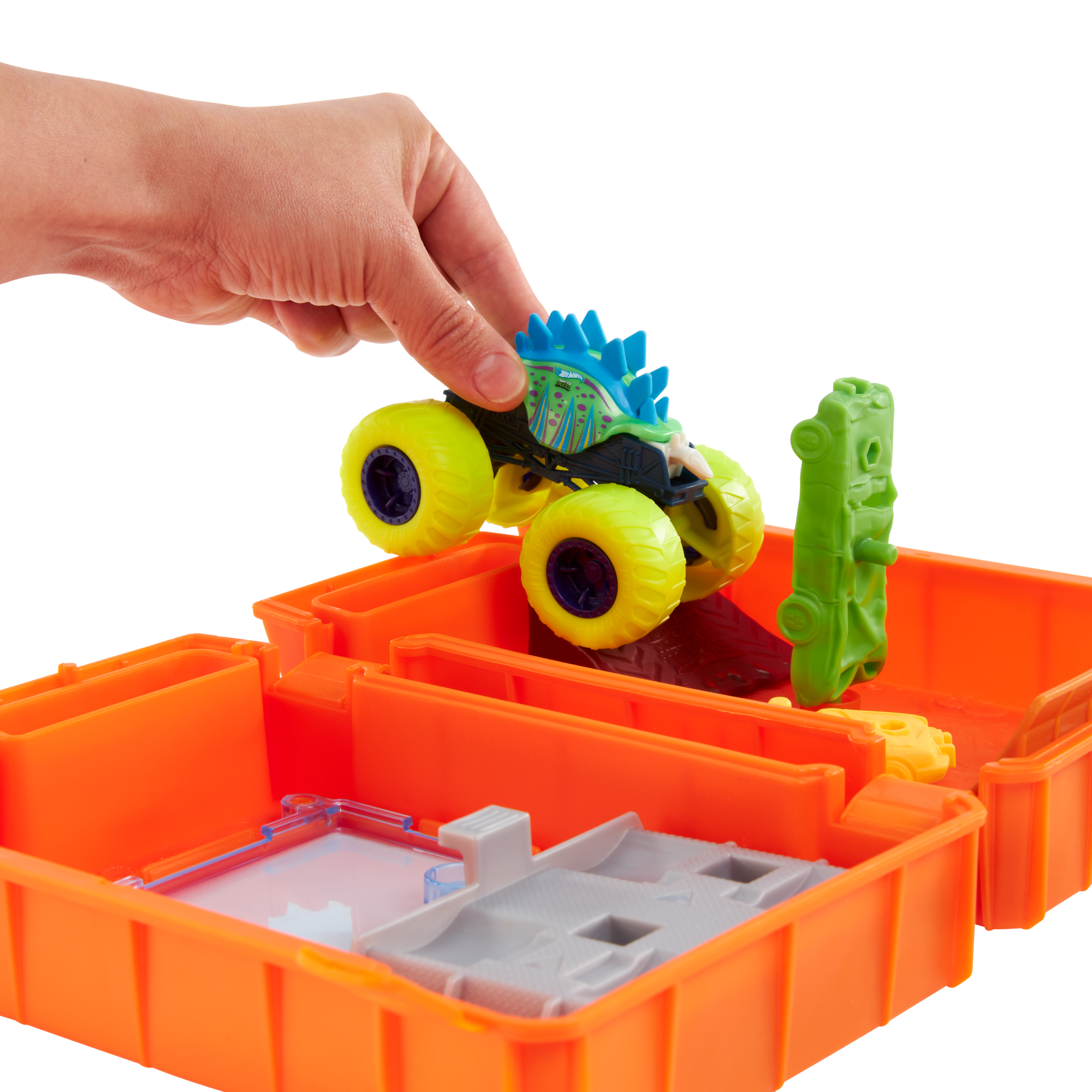 Hot Wheels Monster Trucks-Jerrican-Coffret Motosaurus 1/64 - Image 3