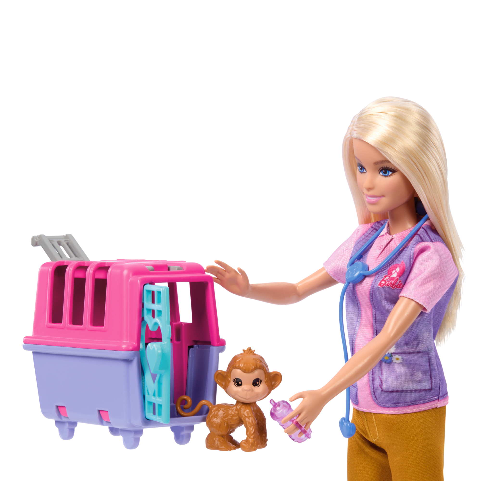 Barbie-Sauvetage D'Animaux-Coffret Poupée Blonde et Accessoires - Image 3