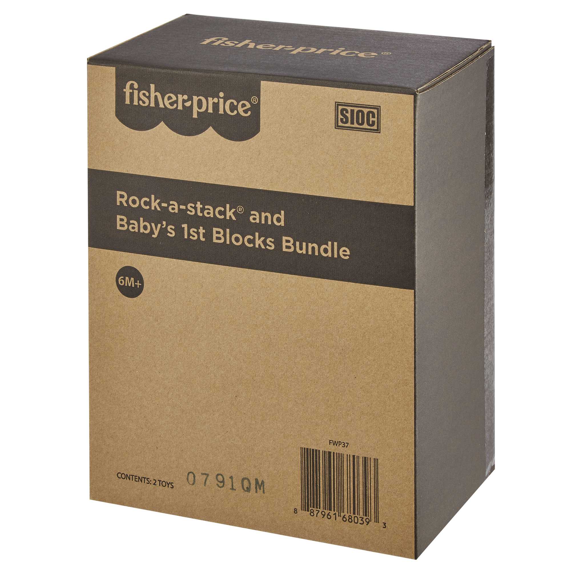 Fisher-Price Gift Set Of 2 Baby Toys. Rock-A-Stack And Baby's First Blocks Set - Image 2