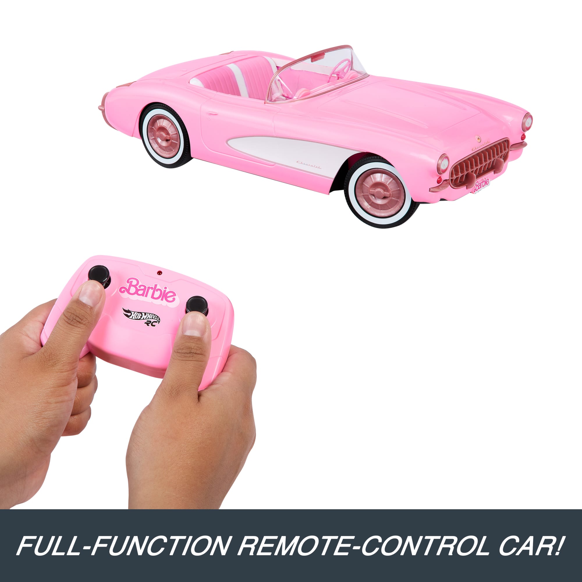 Hot Wheels RC Barbie Corvette. Remote Control Corvette From Barbie The Movie - Image 4