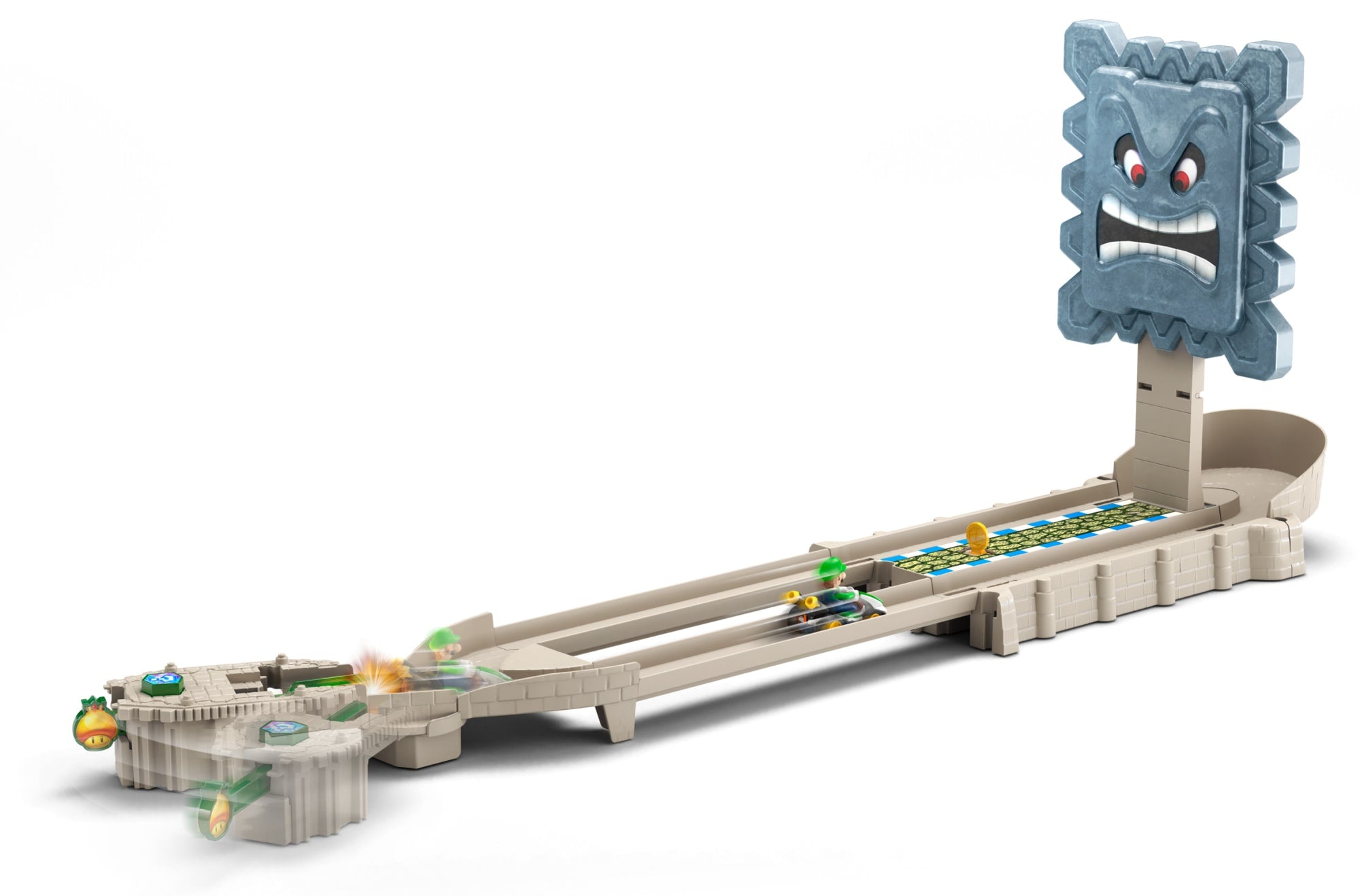 Hot Wheels Mario Kart thwomp Ruins Track Set