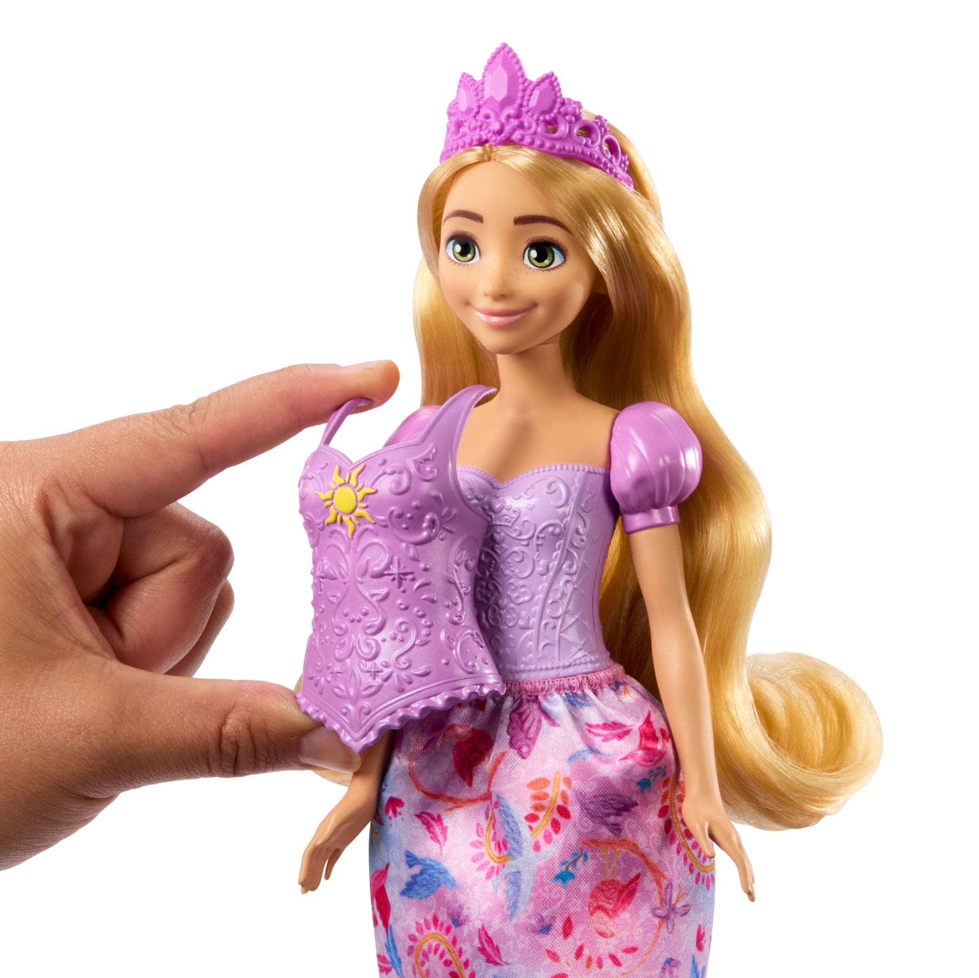 Princesses Disney Poupée Mode Histoires de Raiponce 2-en-1 - Image 3