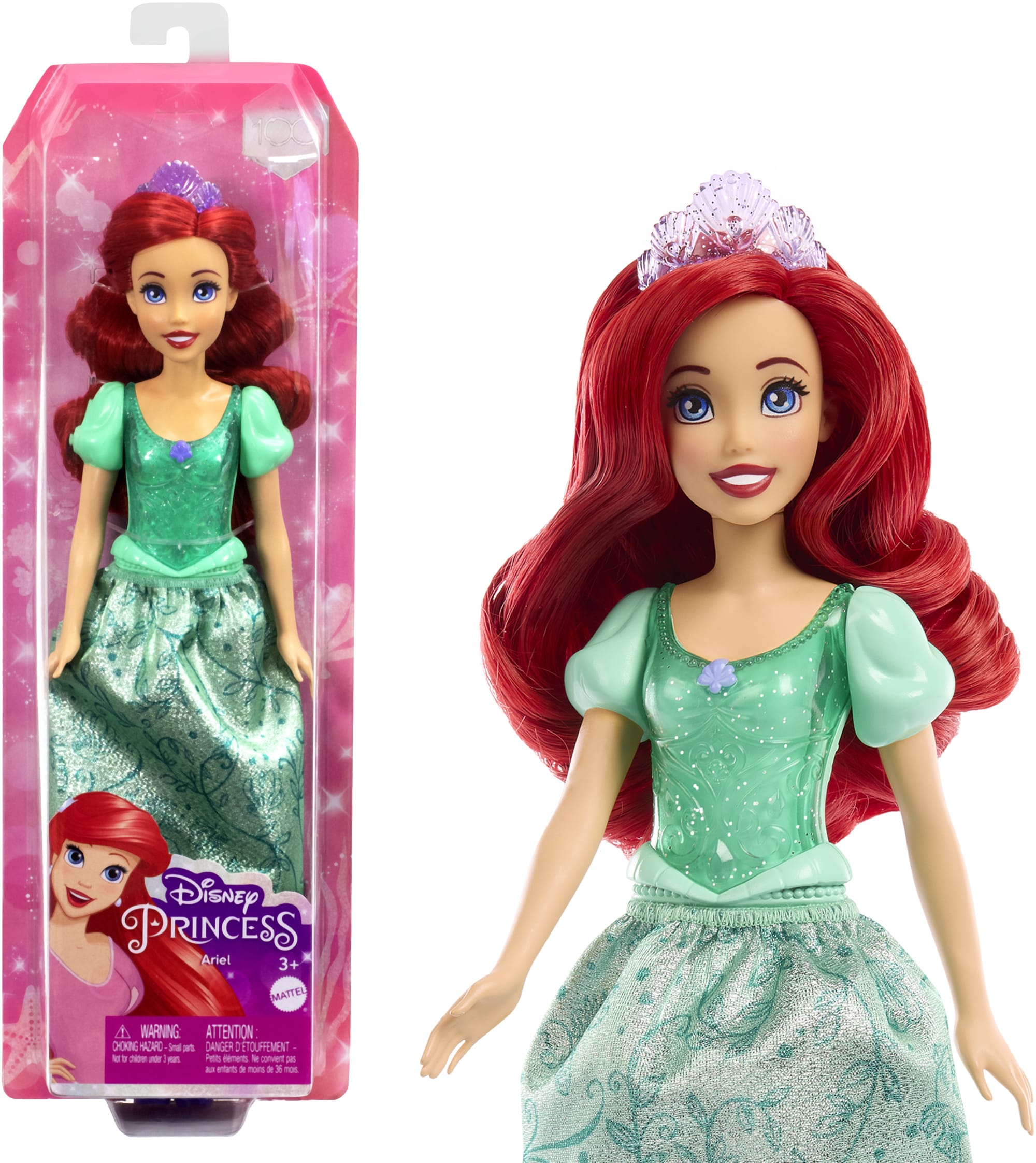 Disney Princess Ariel Doll With Sparkling Fashion & Accessories. Inspired By The Little Mermaid