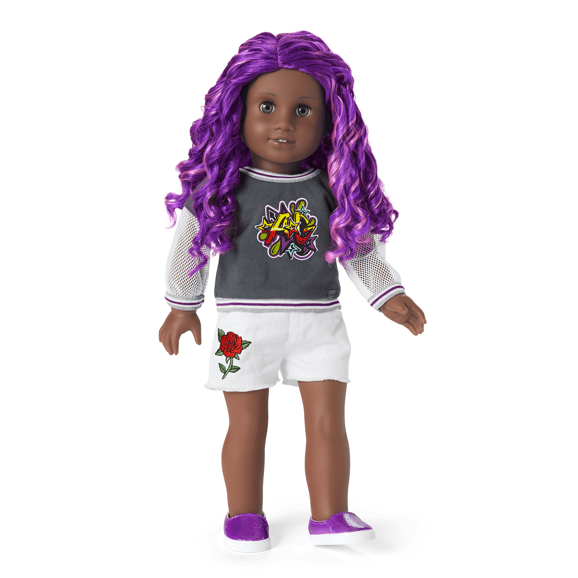 Truly Me™ Doll #91 in Girly Graffiti + Chic & Stylish Accessories - Image 4