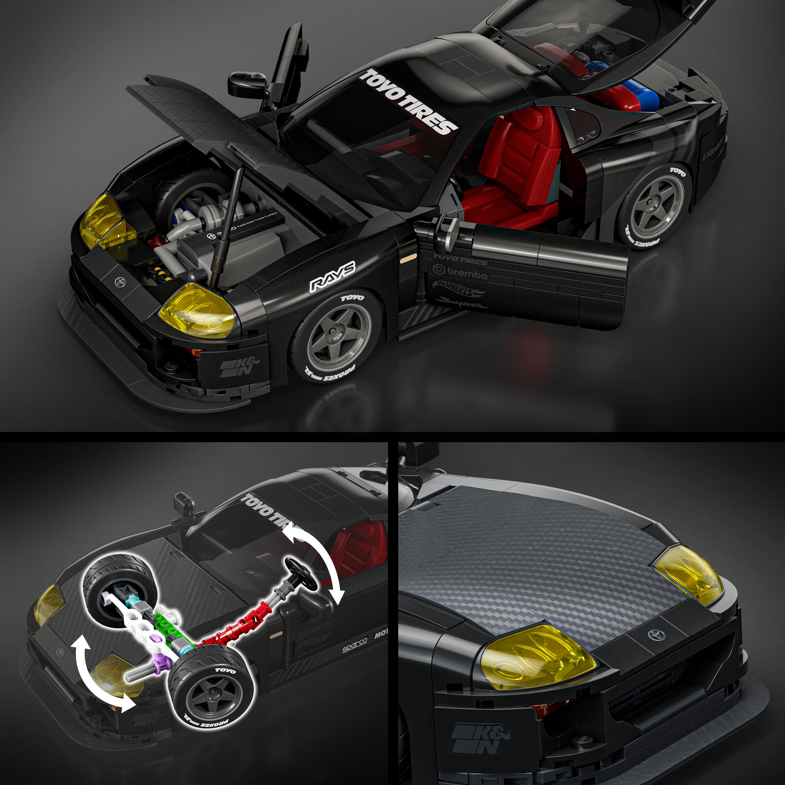 Hot Wheels-Coffret de Construction Toyota Supra Mkiv de 1994 - Image 6