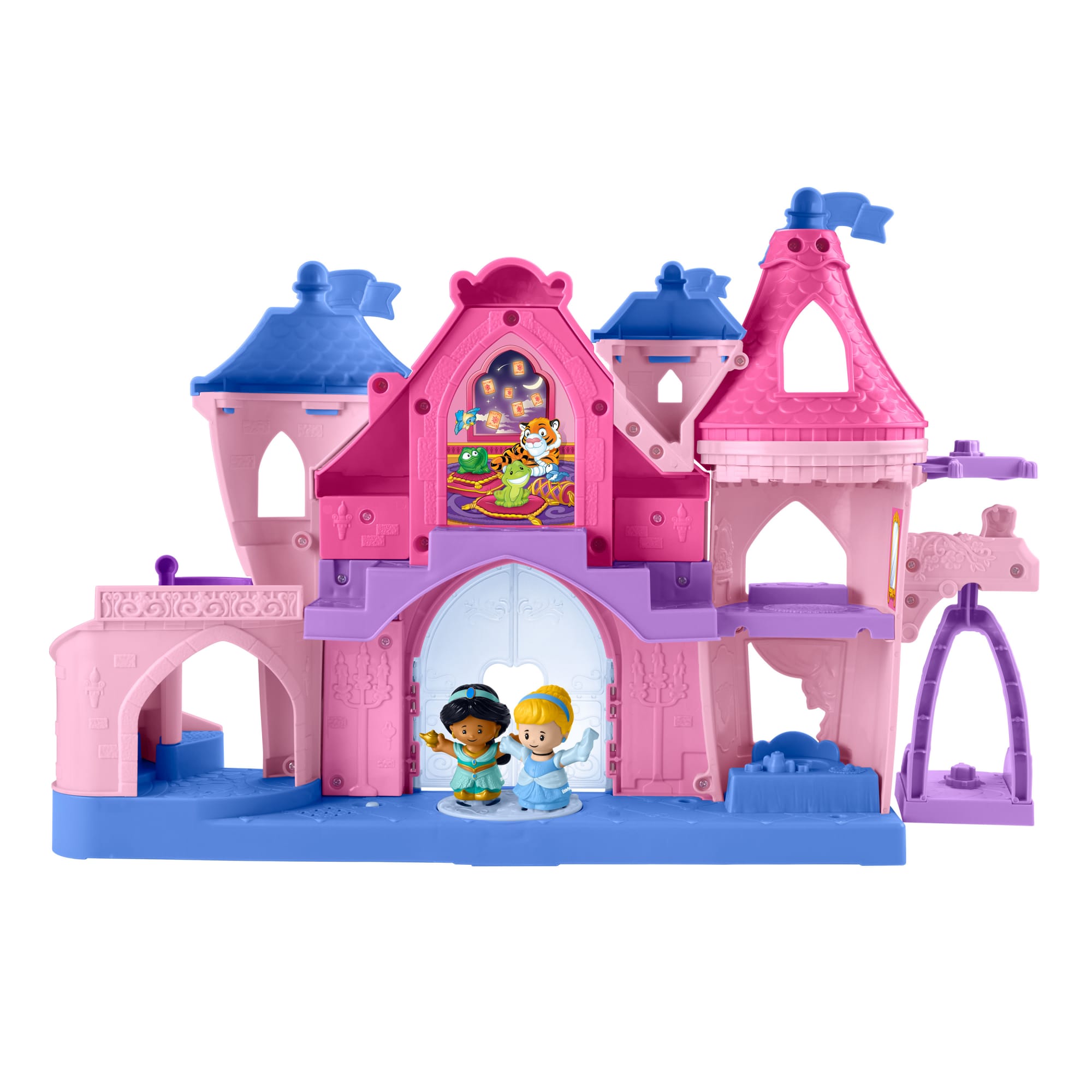 Princesses Disney-Coffret Pour Tout-Petits Little People-Château Lumières Magiques et Danse Avec 2 Figurines - Image 6