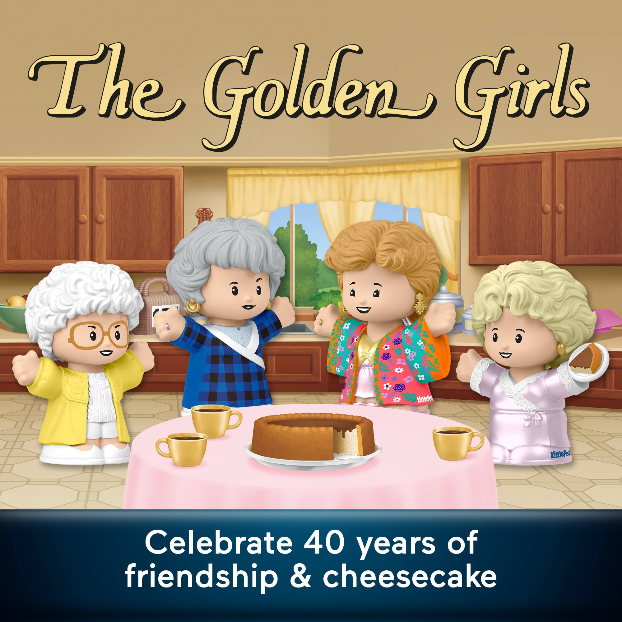 Little People Collector The Golden Girls Late Night Cheesecake. 40Th Anniversary Set For Adults & Fans - Image 2