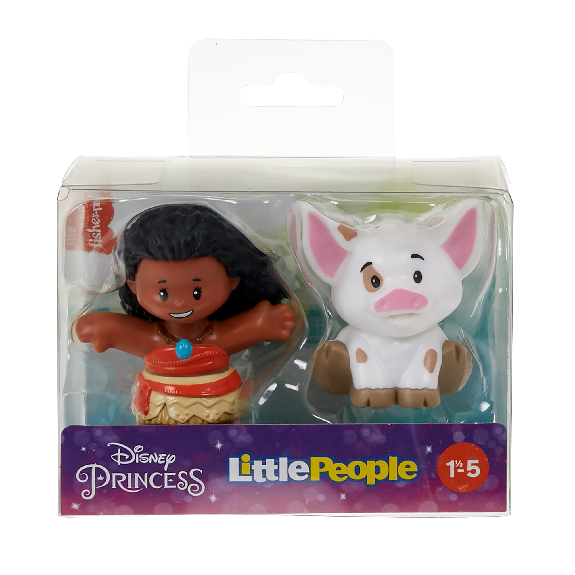 Little People Disney Princesa Juguete para Bebés Figuras de Moana y Pua - Image 6