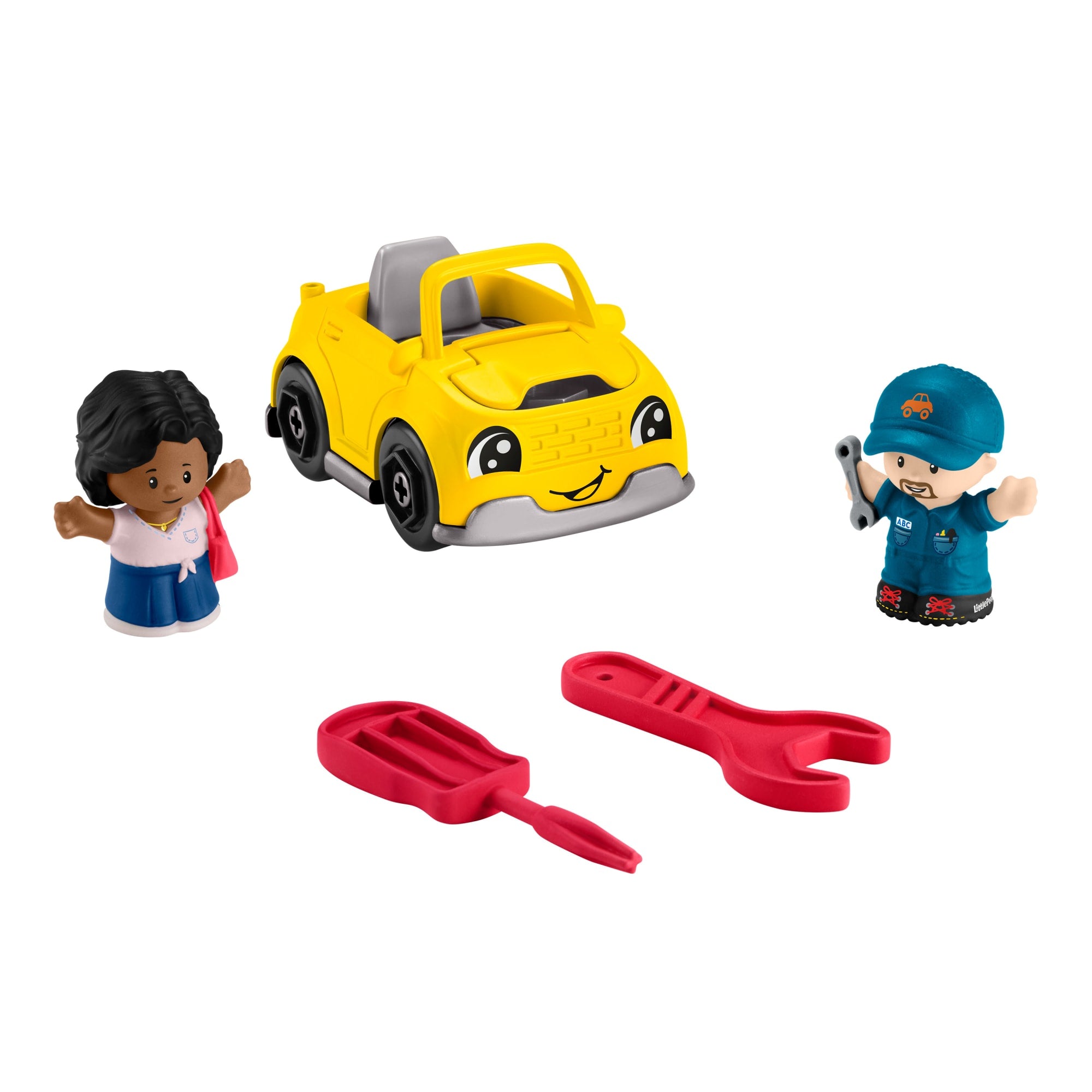 Fisher-Price Little People Light-Up Learning Garage Toddler Playset. 5 Play Pieces. Multi-Language Version - Image 5