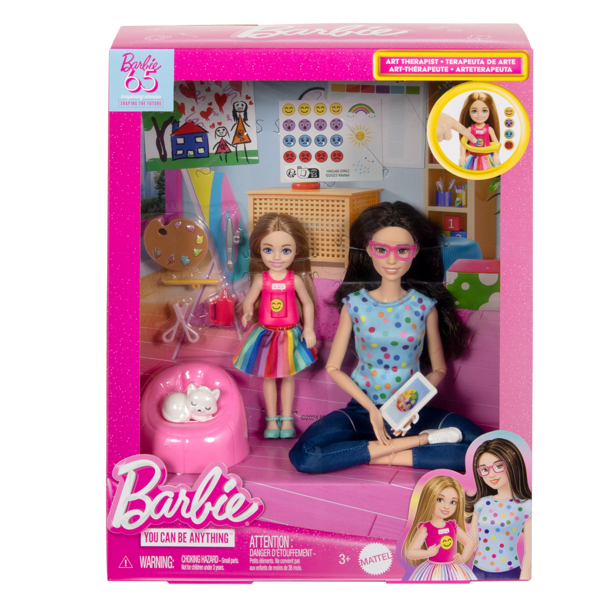 Barbie Coffret de Jeu Art-Thérapie. 2Poupées. Animal. Accessoires - Image 6