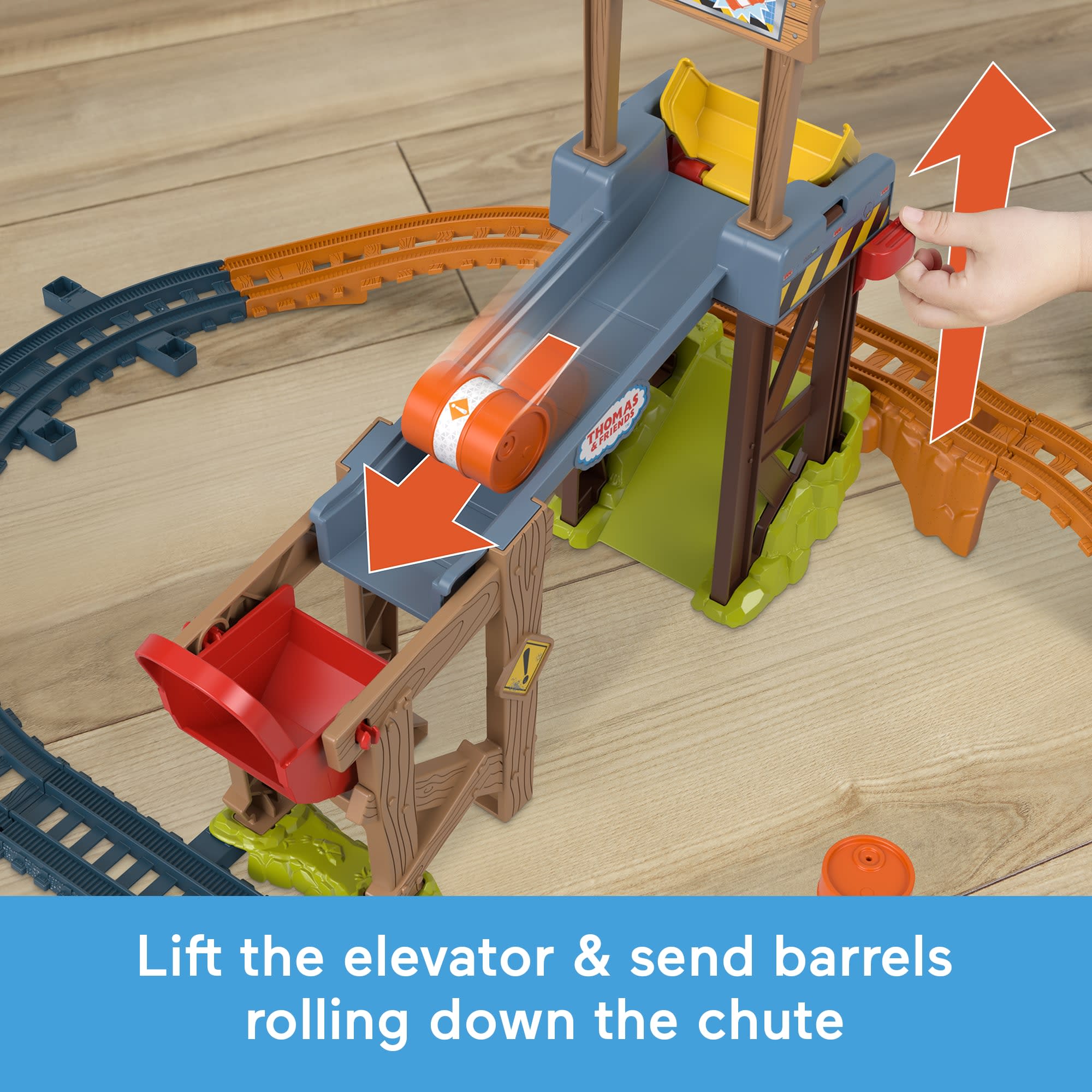 Thomas & Friends Diesel's Lift & Load Construction Set. Motorized Toy Train With Track & Cargo - Image 3