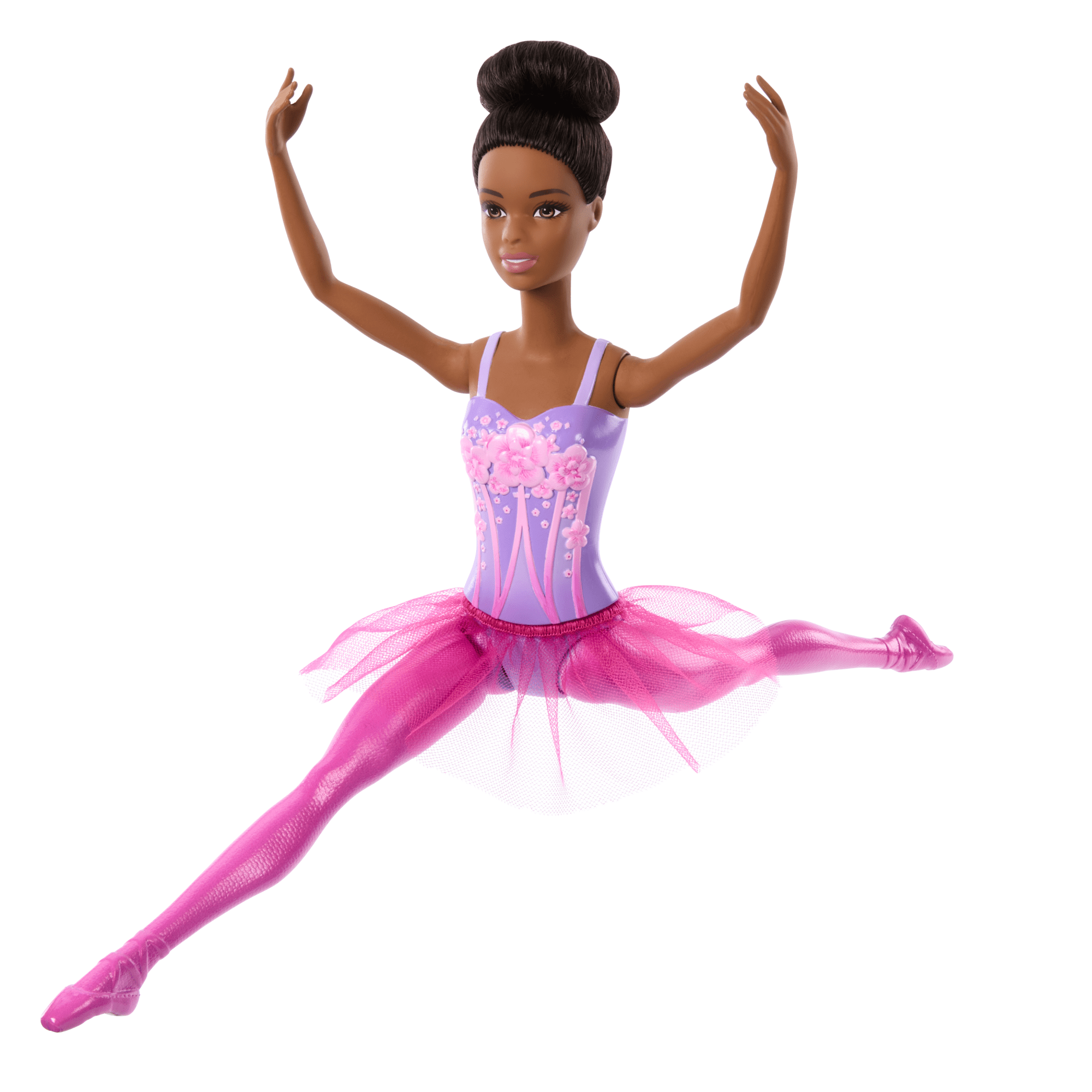 Barbie-Barbie Ballerine-Poupée Brune Avec Tutu Amovible Violet - Image 4